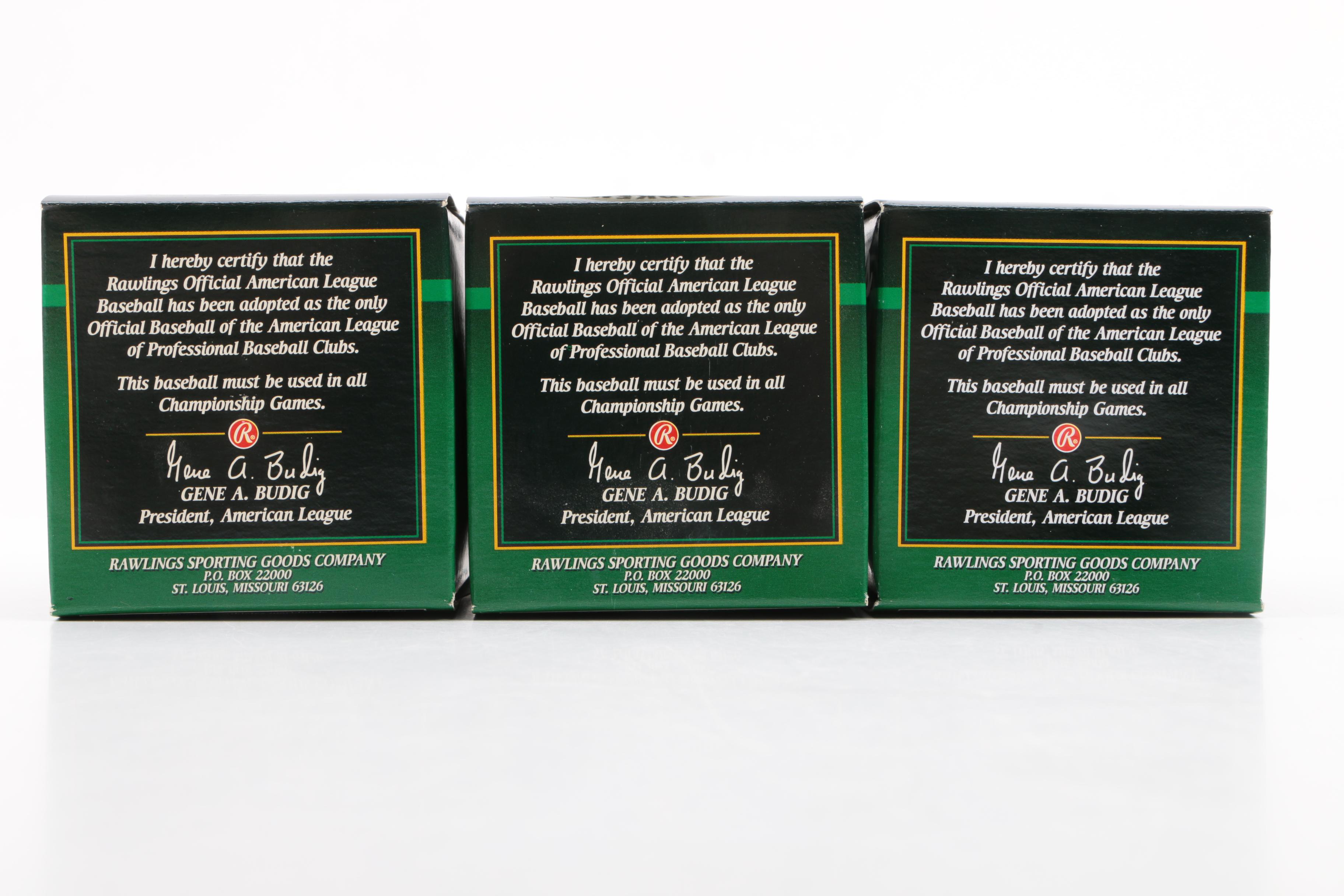 Cal Ripken Jr. Consecutive Game Streak Commemorative Rawlings Baseballs