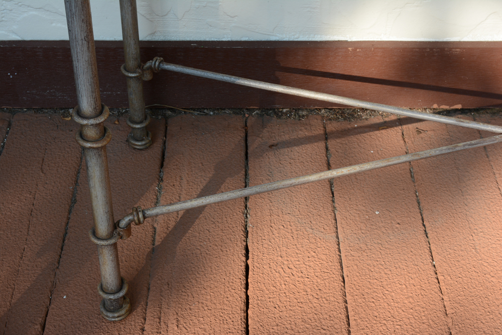 Metal and Glass Entry Table