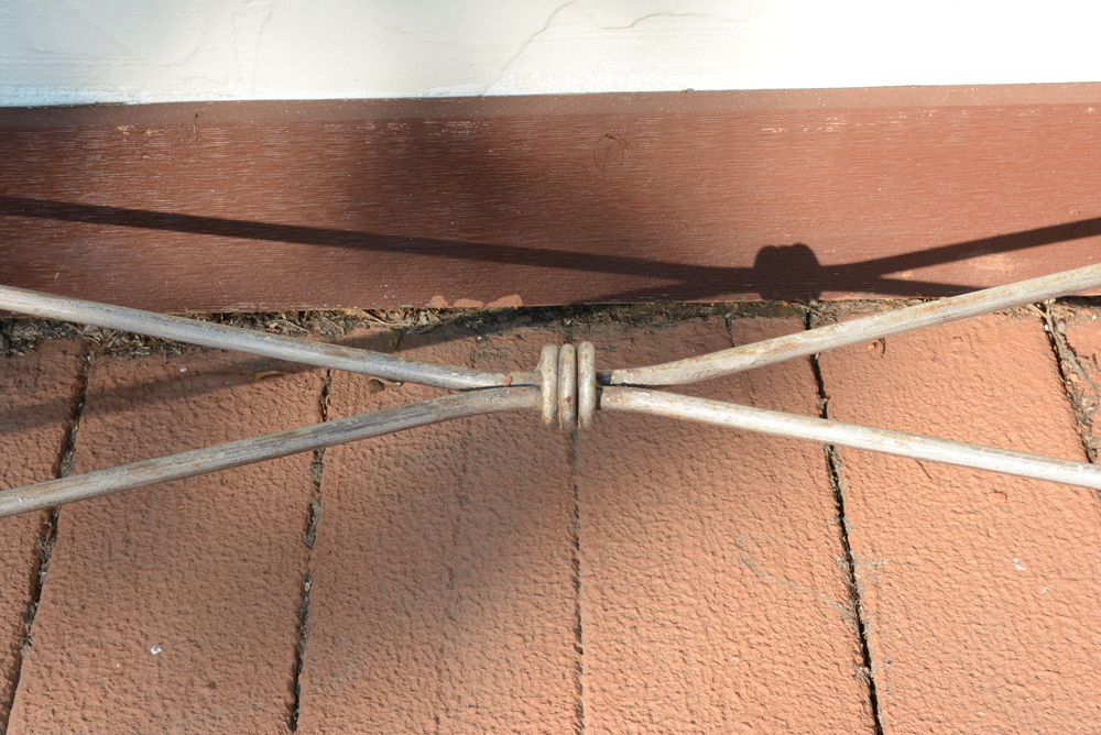 Metal and Glass Entry Table