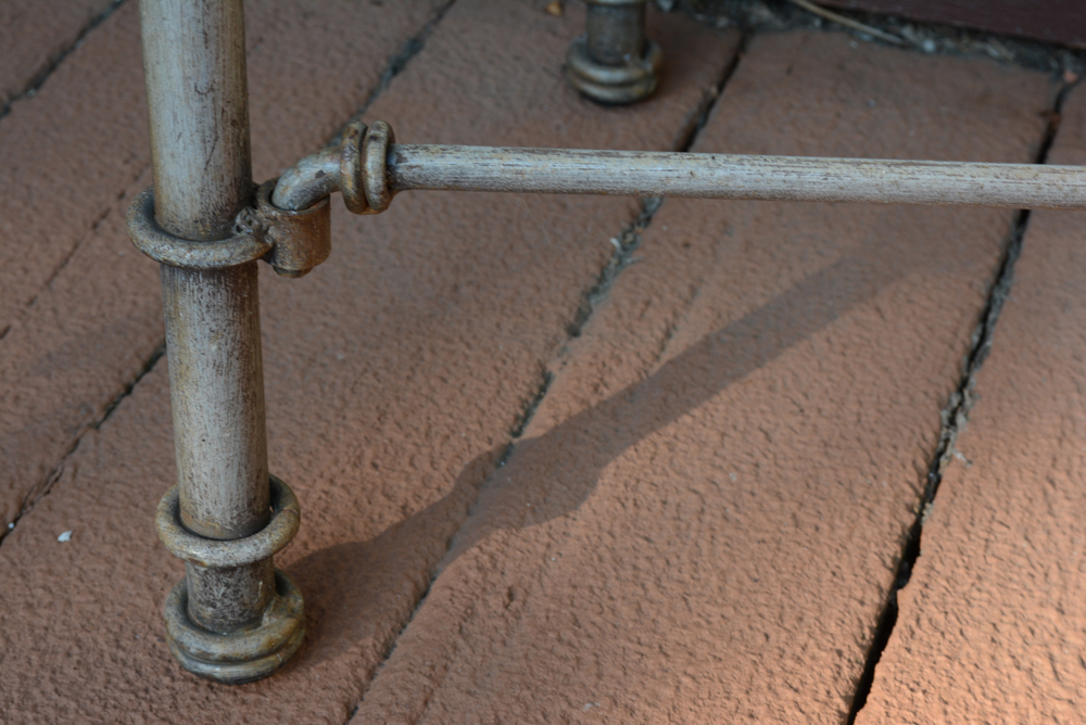 Metal and Glass Entry Table