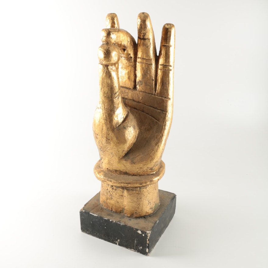 Wooden Buddha Hand