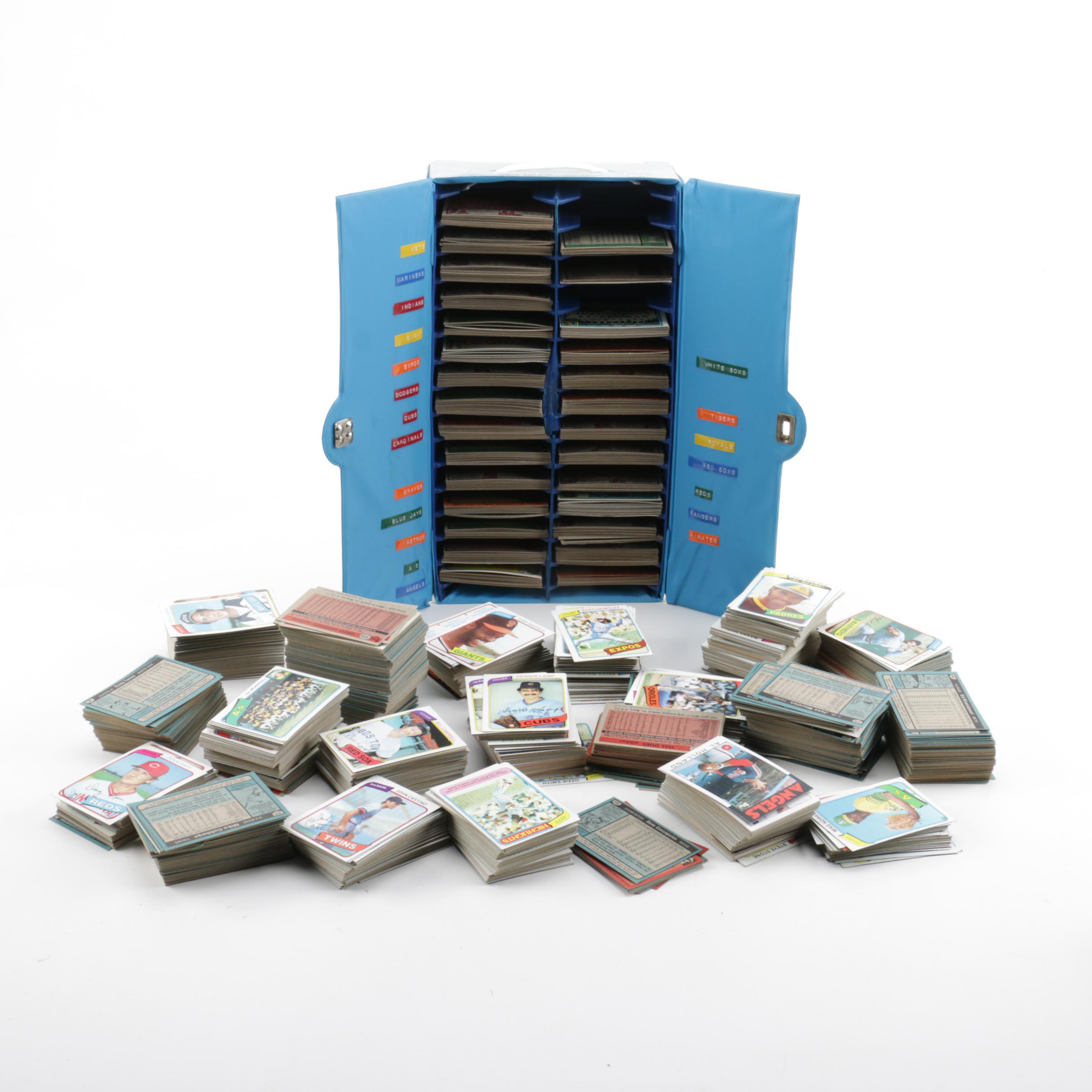 Baseball Cards and Sorting Box