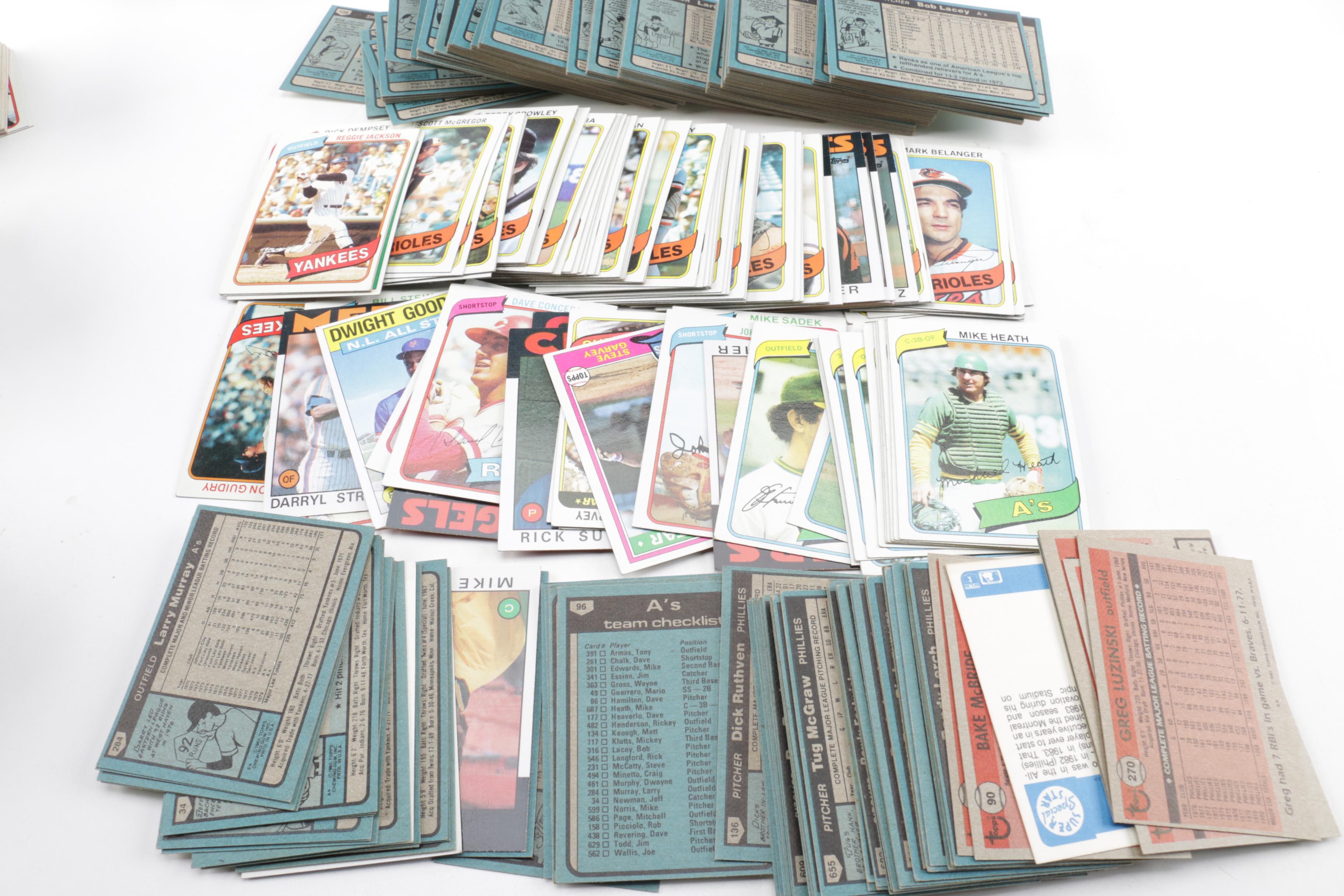 Baseball Cards and Sorting Box