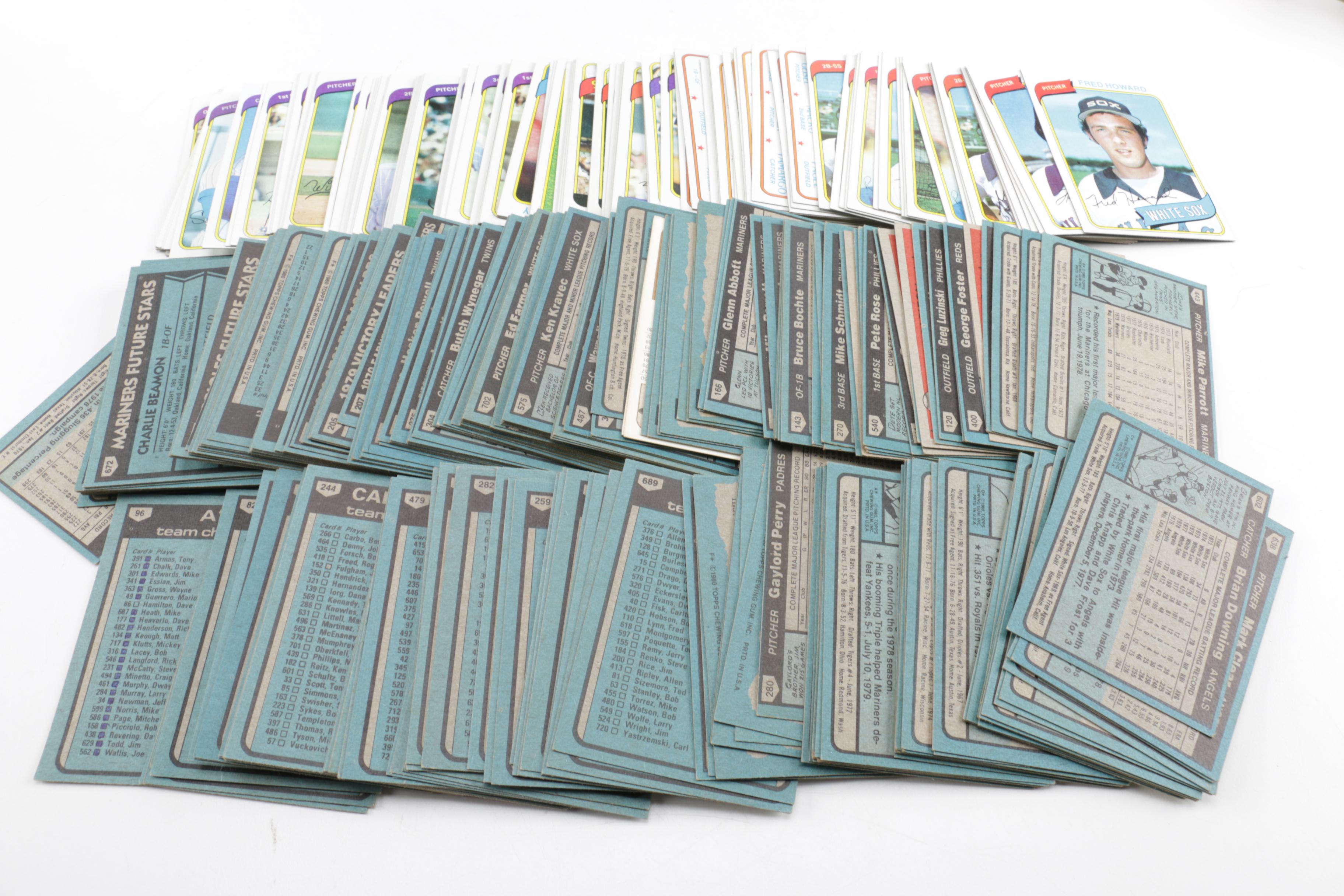 Baseball Cards and Sorting Box