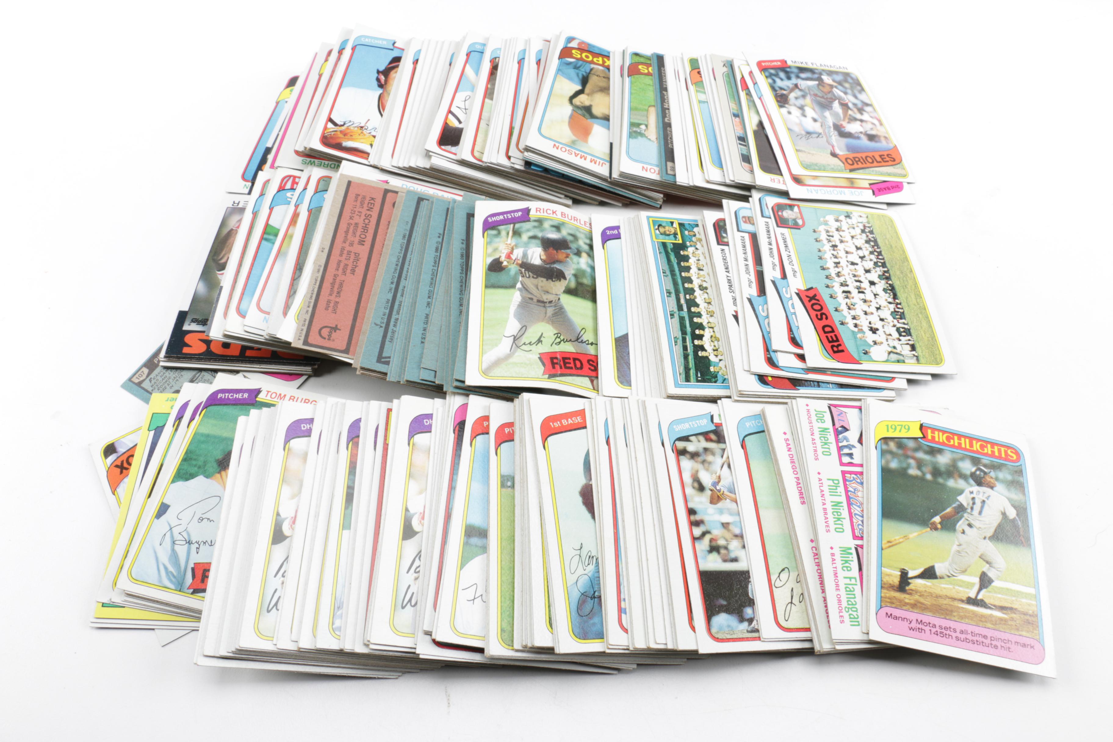 Baseball Cards and Sorting Box