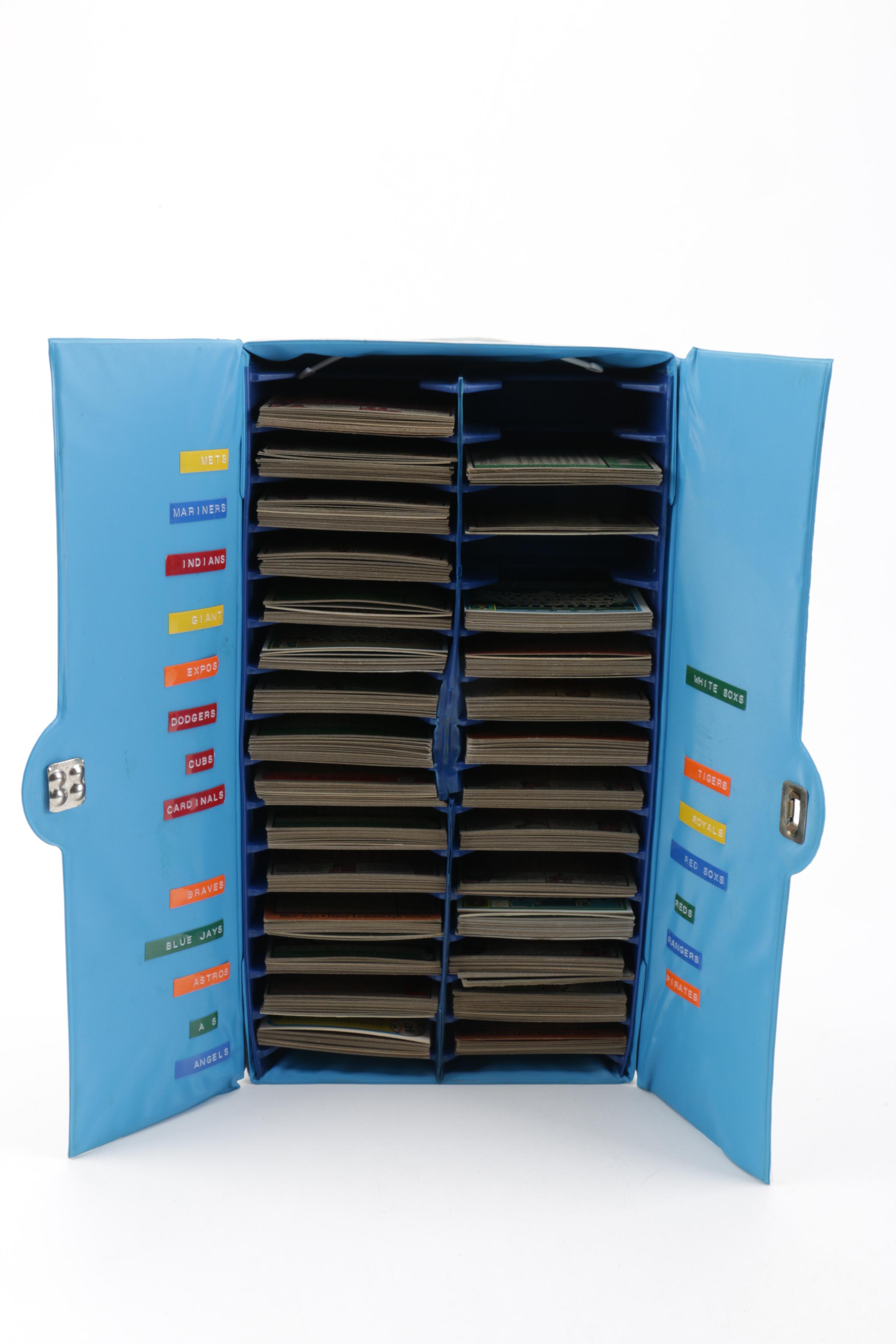 Baseball Cards and Sorting Box