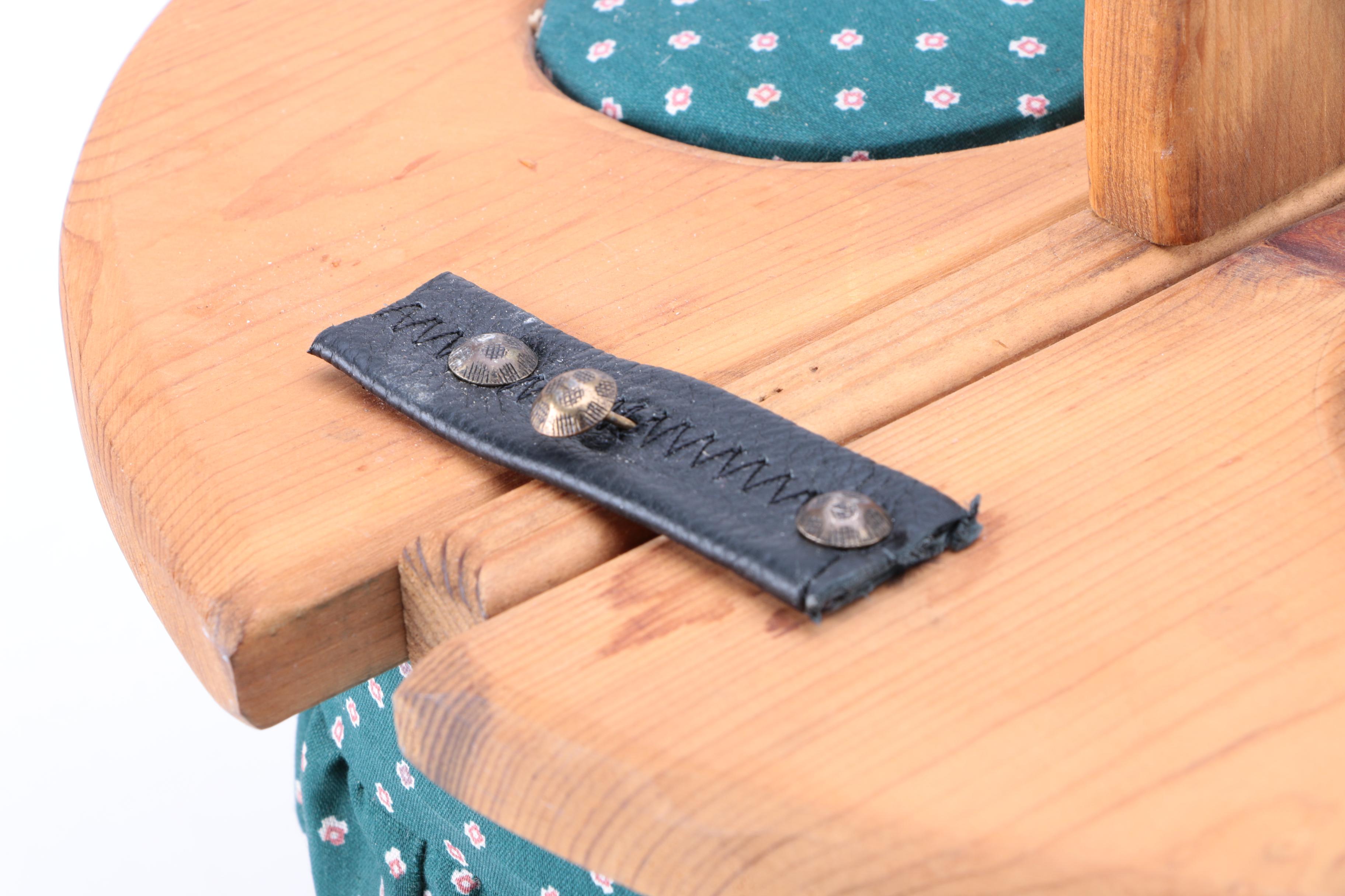 Wood and Cloth Picnic Basket