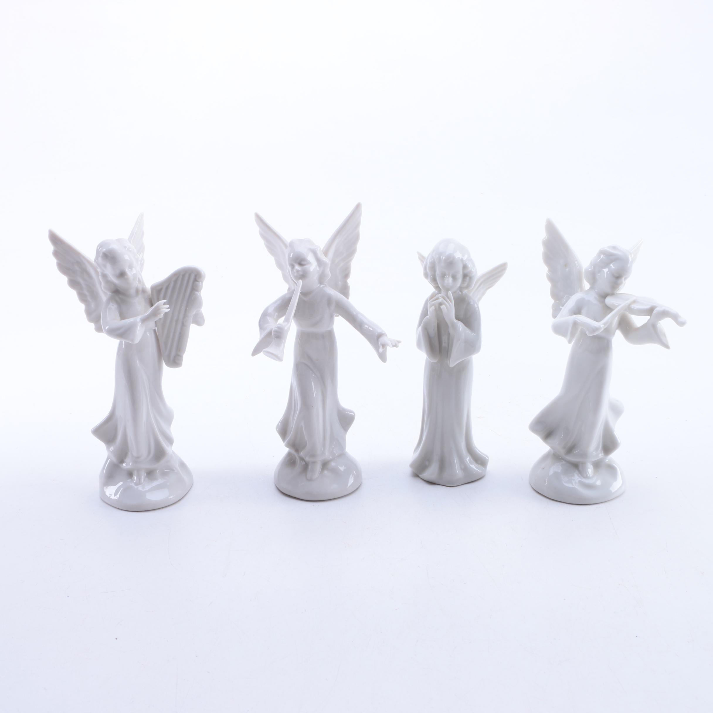 Vintage R&E Pech Porzellanmanufaktur  Porcelain Angel Figurines