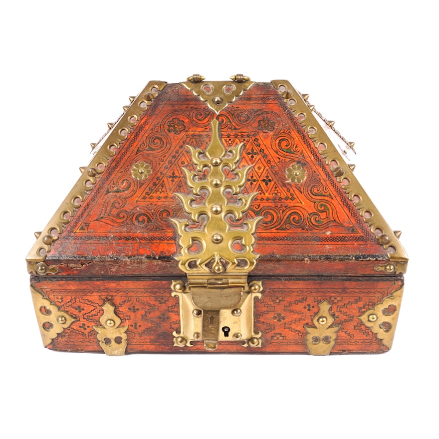 Antique Indian Nettur Petti Dowry Box