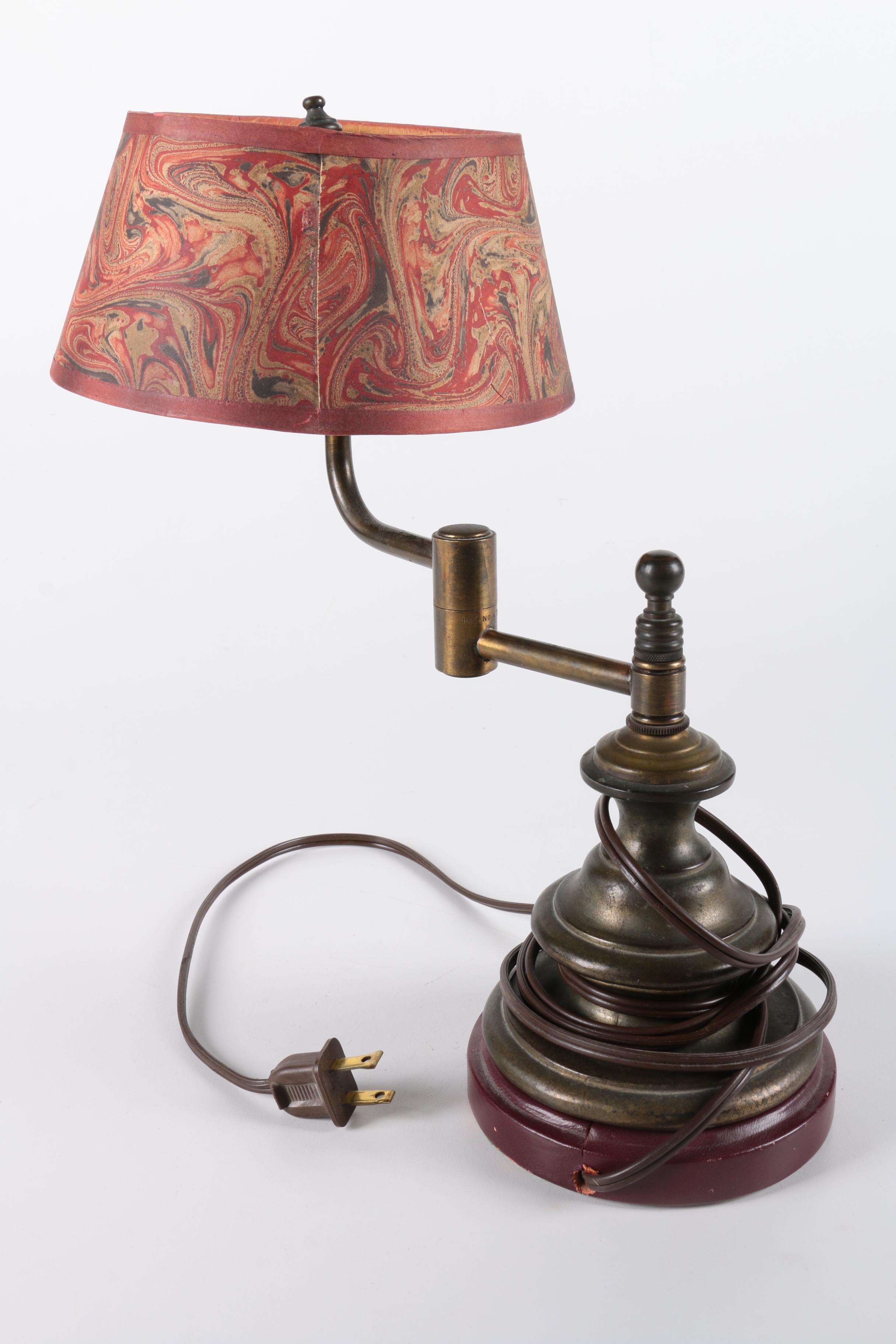 Mid Century Style Brass Table Lamp