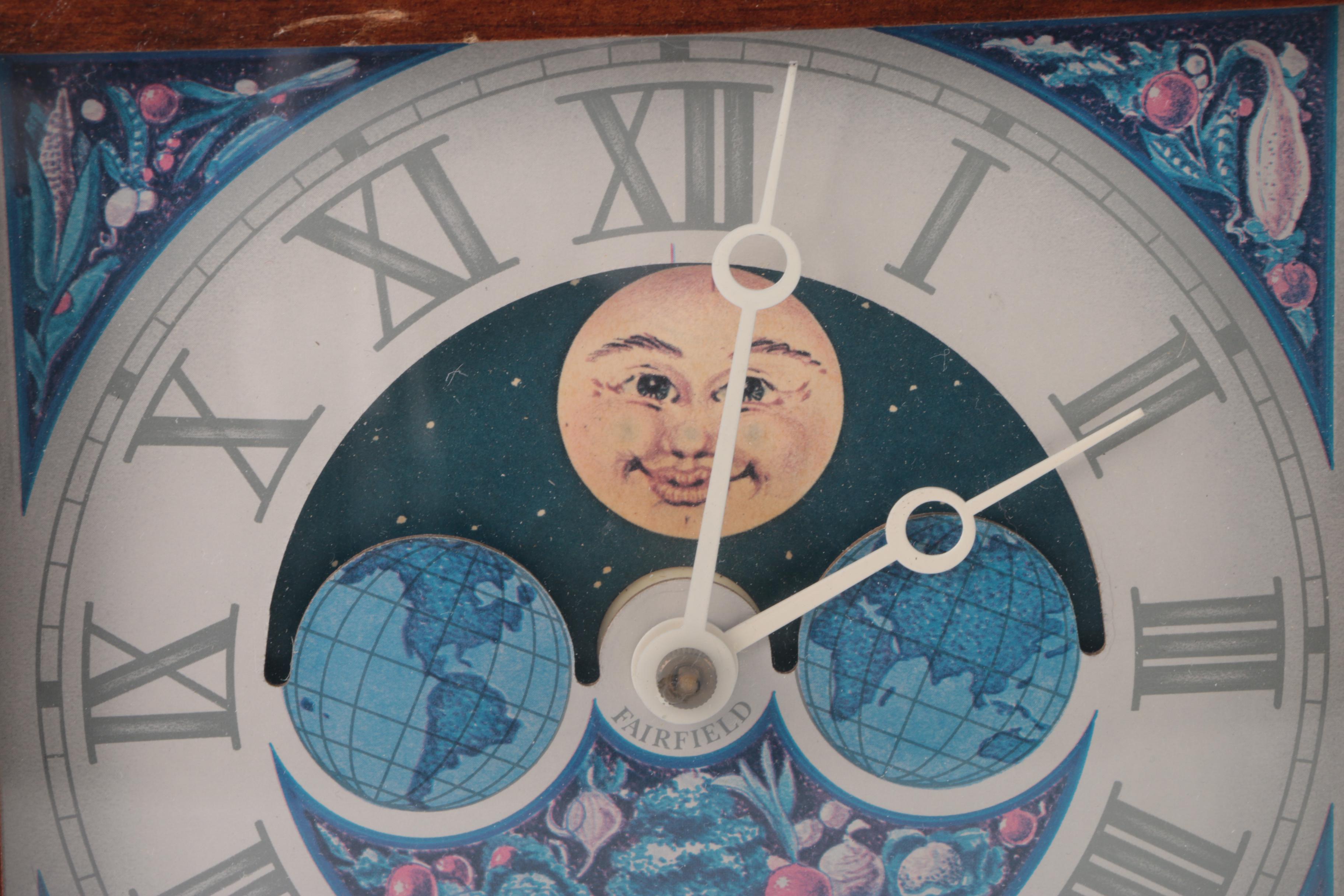 Vintage Wooden Planter's Wall Clock