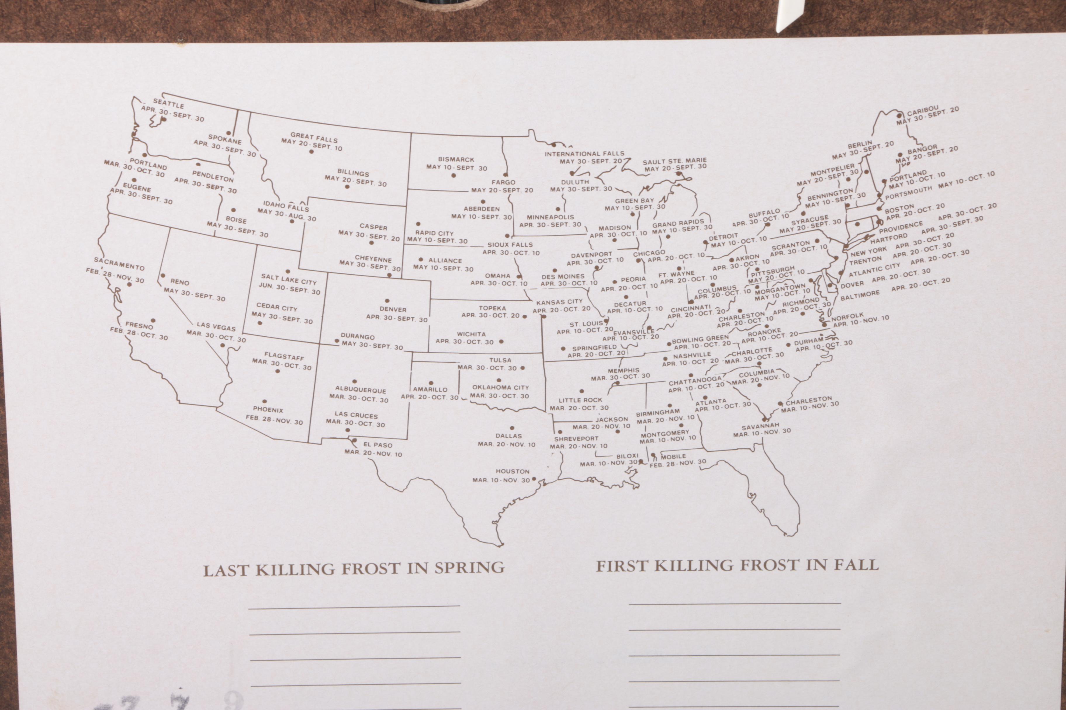 Vintage Wooden Planter's Wall Clock