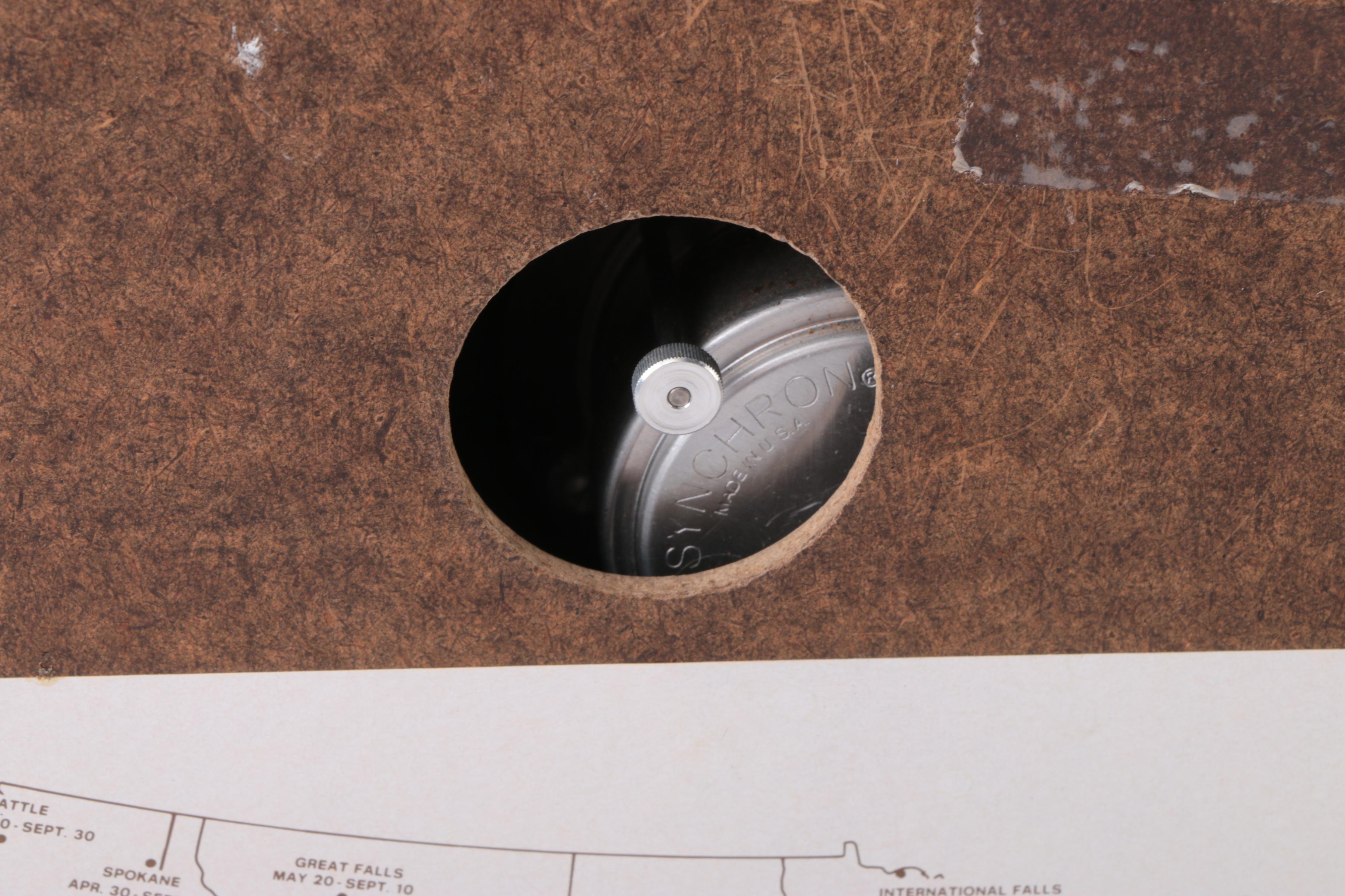 Vintage Wooden Planter's Wall Clock