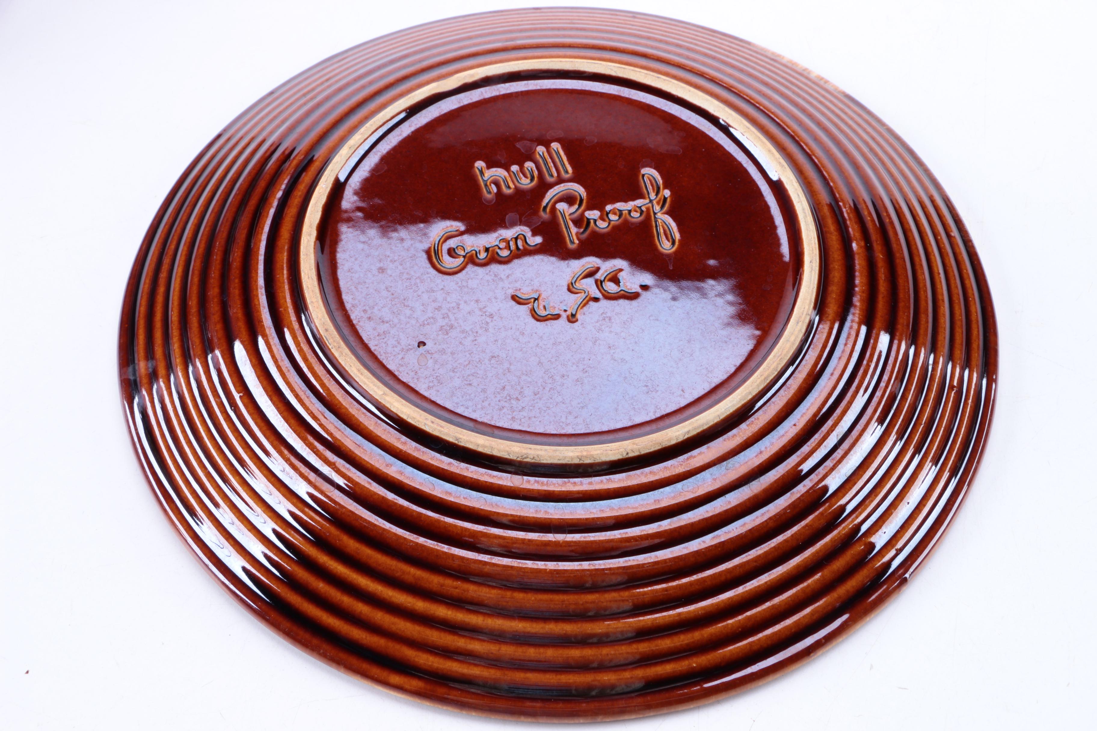 Hull "Brown Drip" Serving Dishes