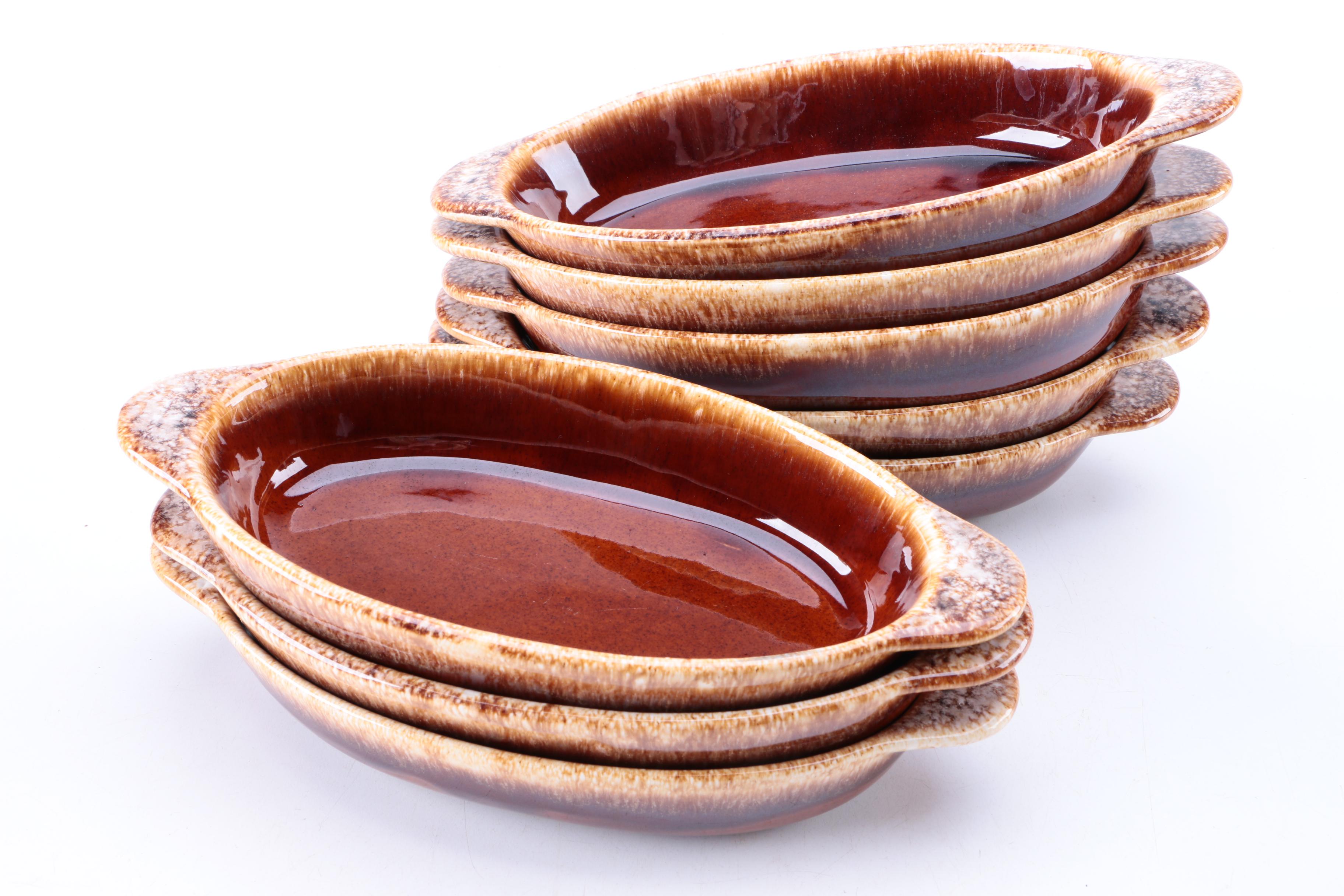 Hull "Brown Drip" Serving Dishes