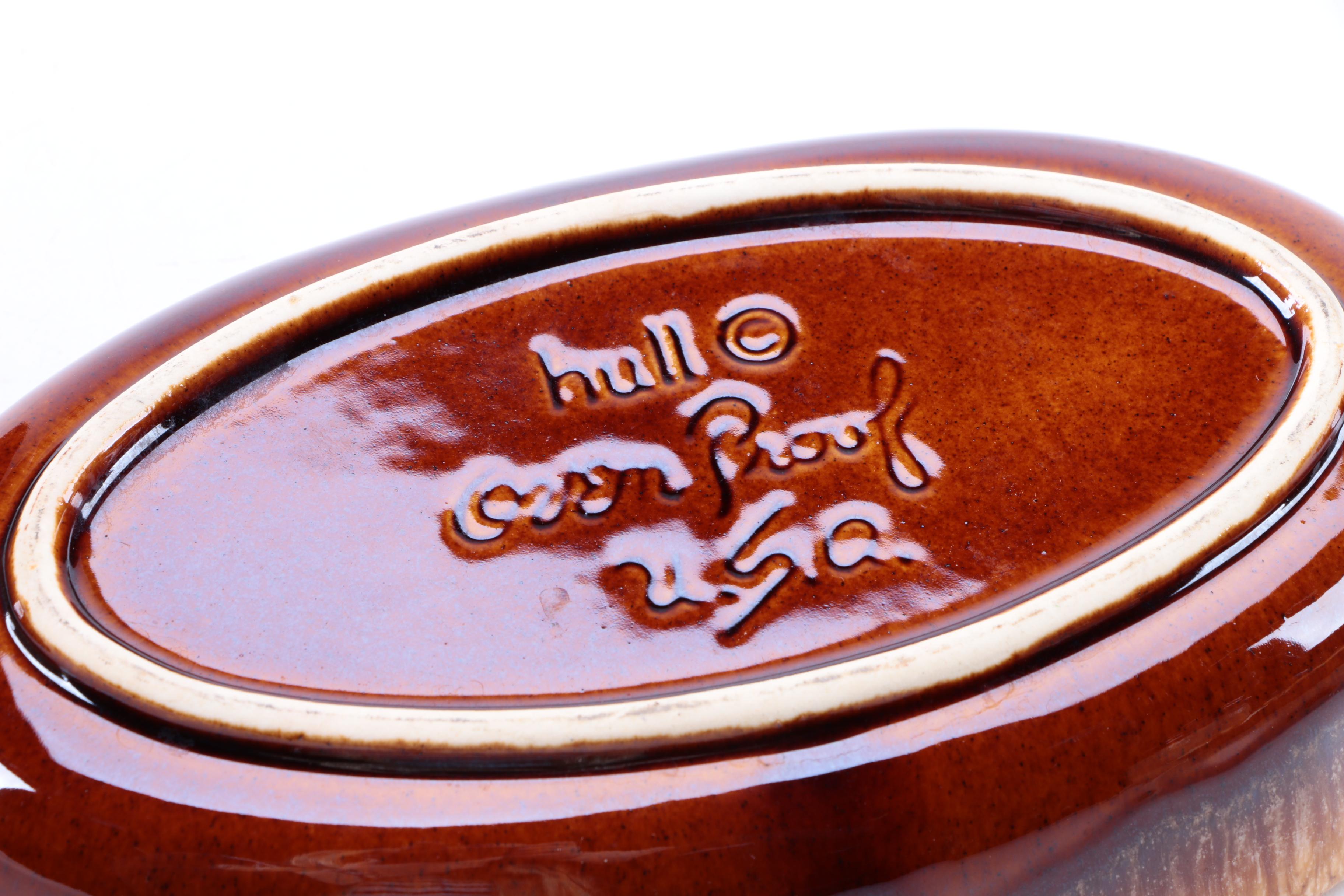 Hull "Brown Drip" Serving Dishes