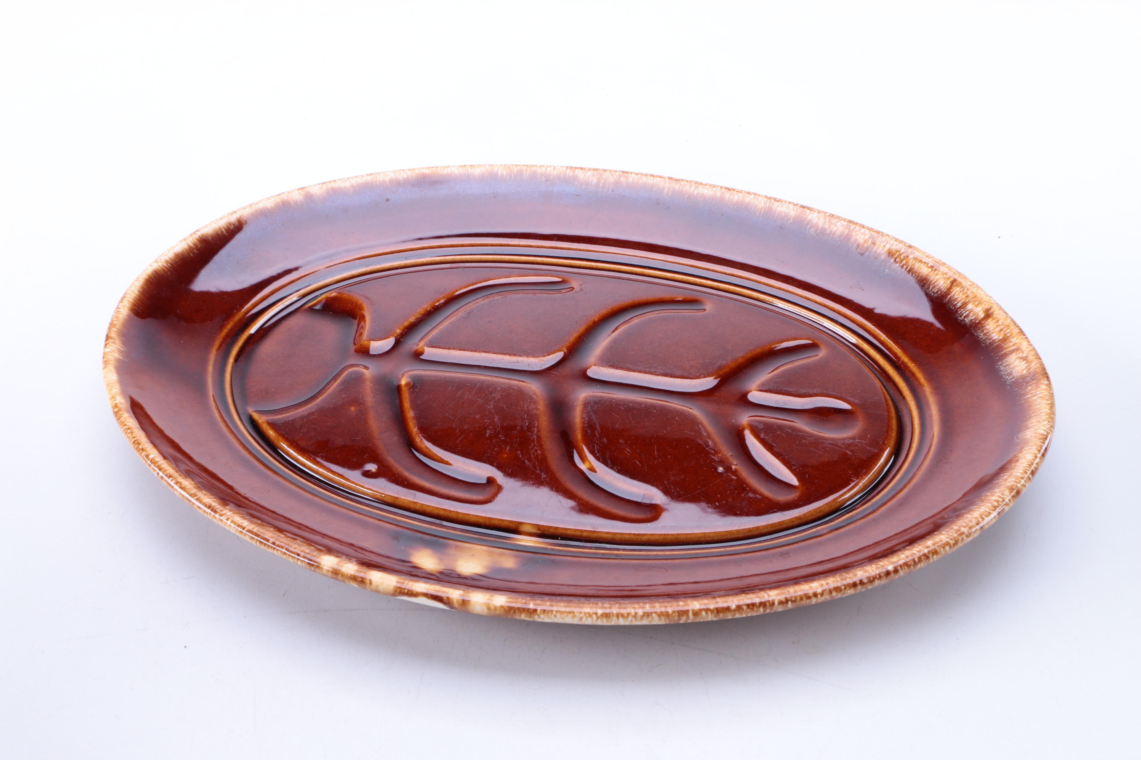 Hull "Brown Drip" Serving Dishes