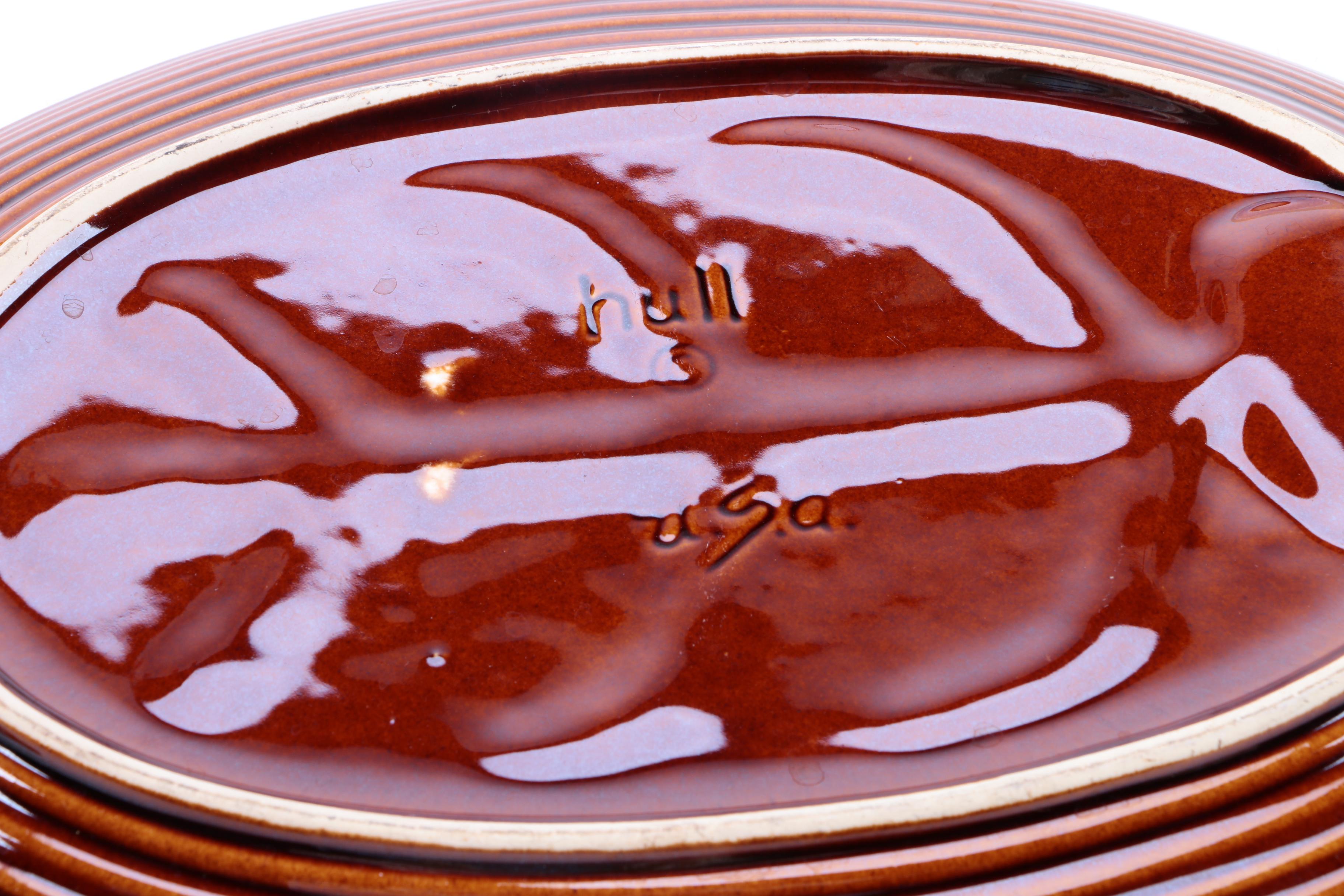 Hull "Brown Drip" Serving Dishes
