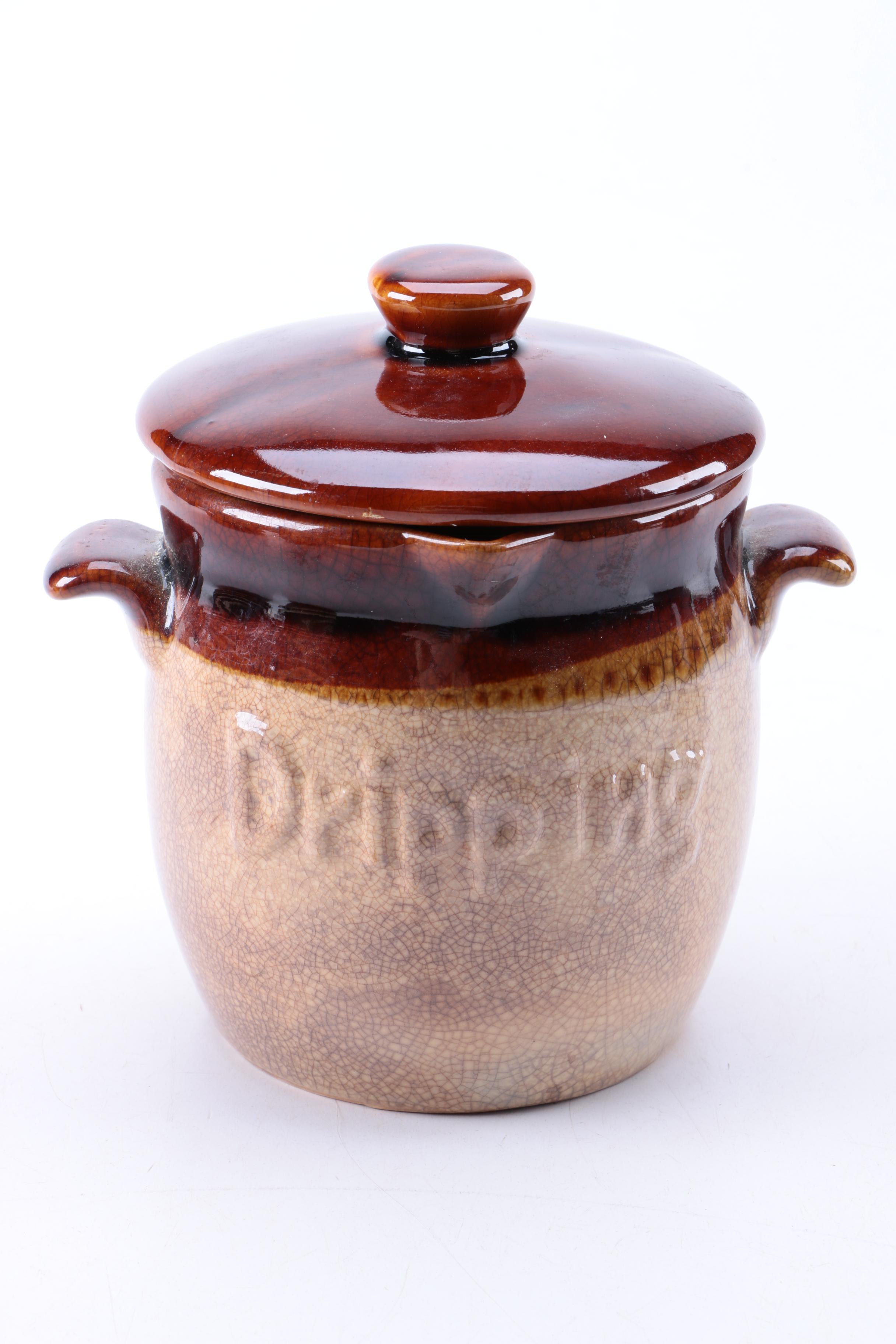 Hull "Brown Drip" Serving Dishes