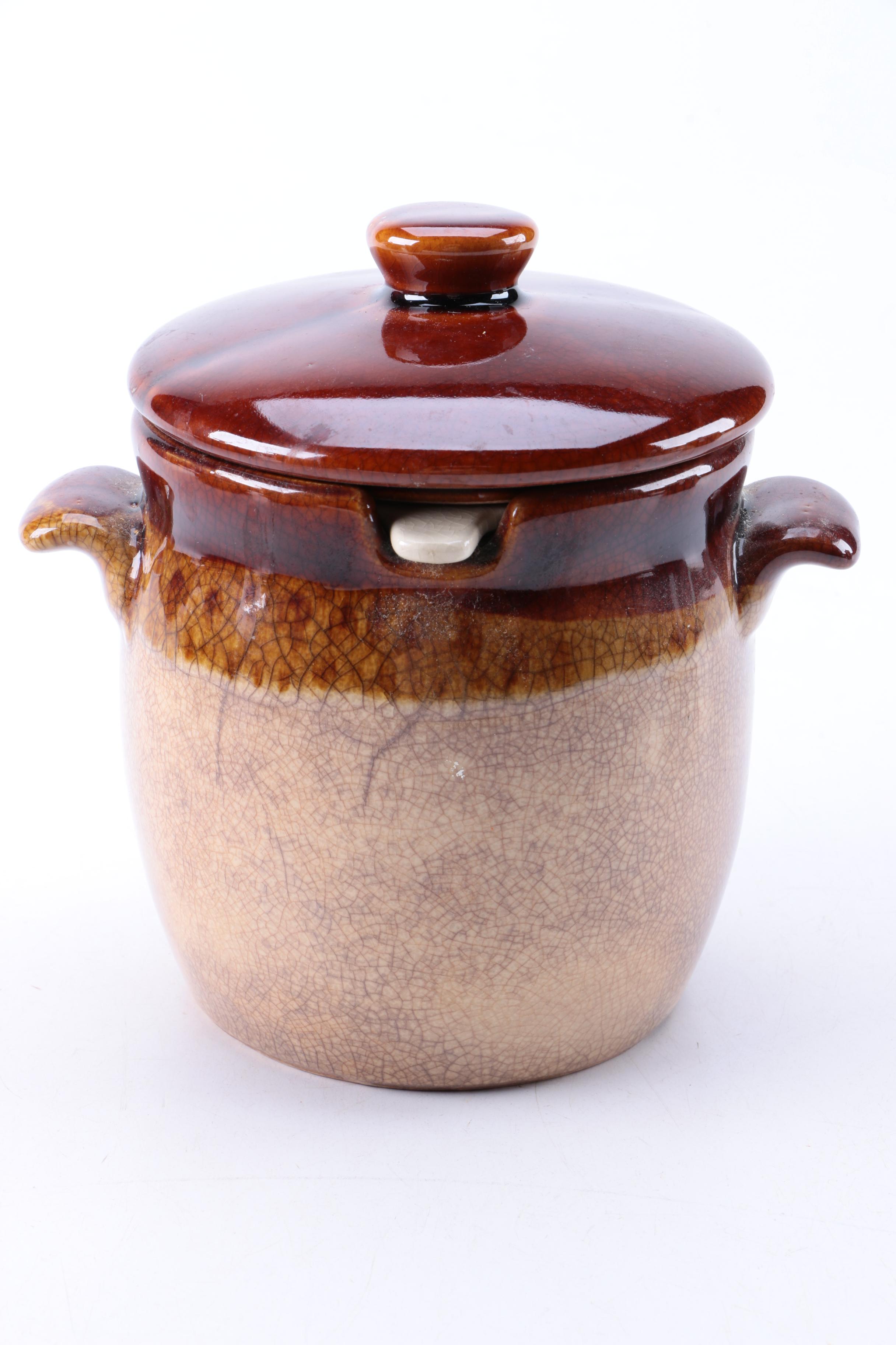 Hull "Brown Drip" Serving Dishes