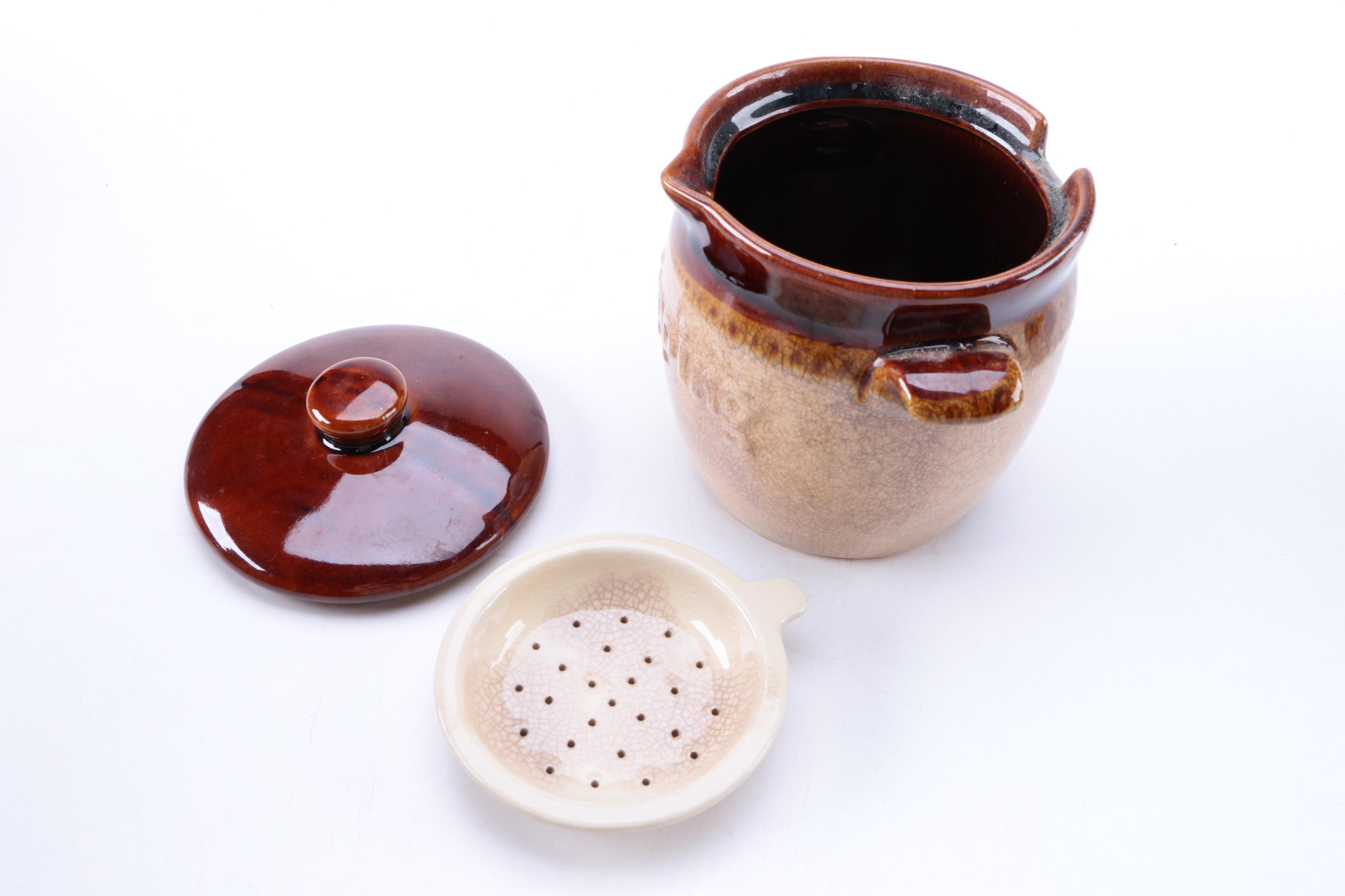 Hull "Brown Drip" Serving Dishes