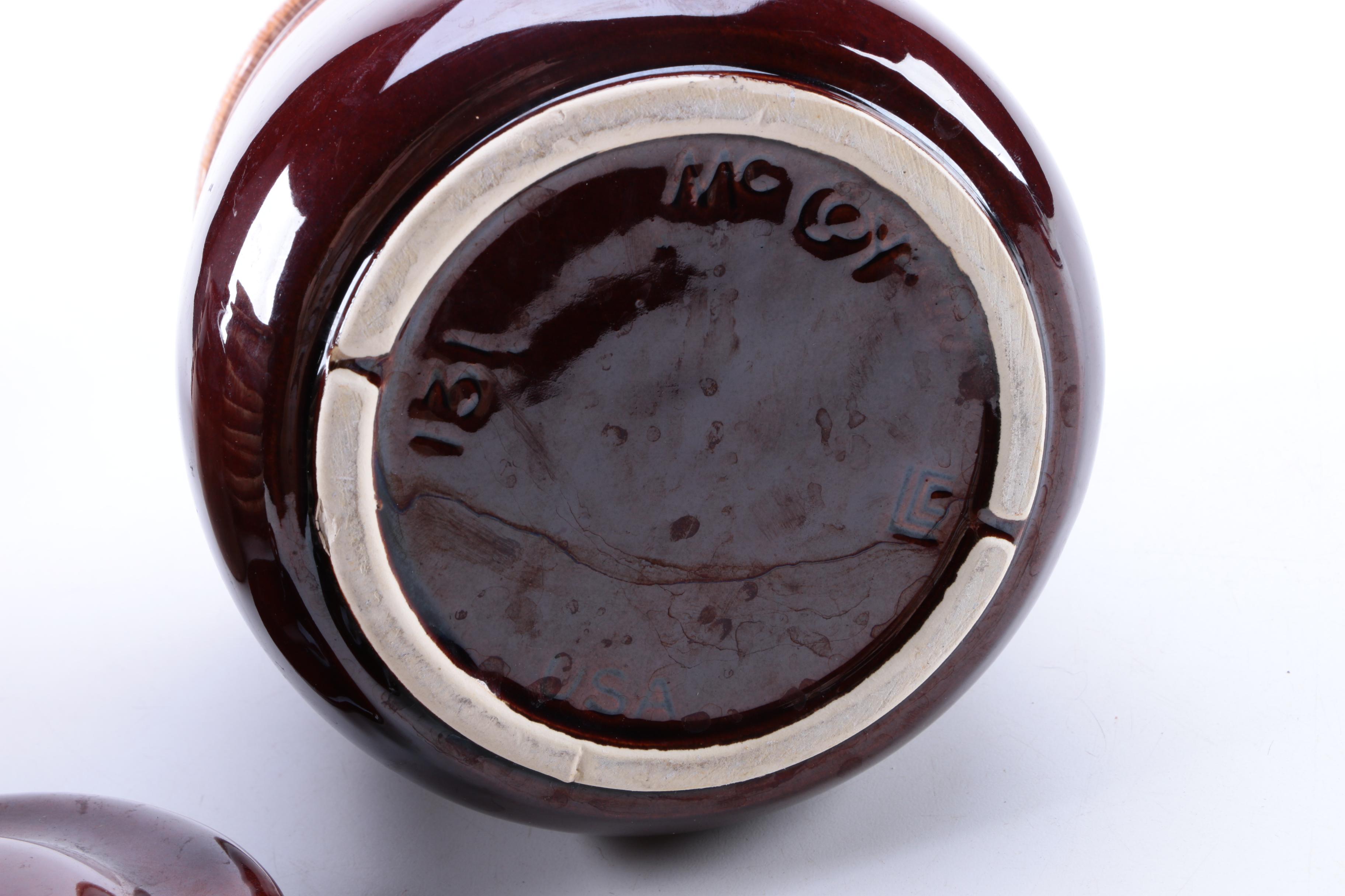 Hull "Brown Drip" Serving Dishes