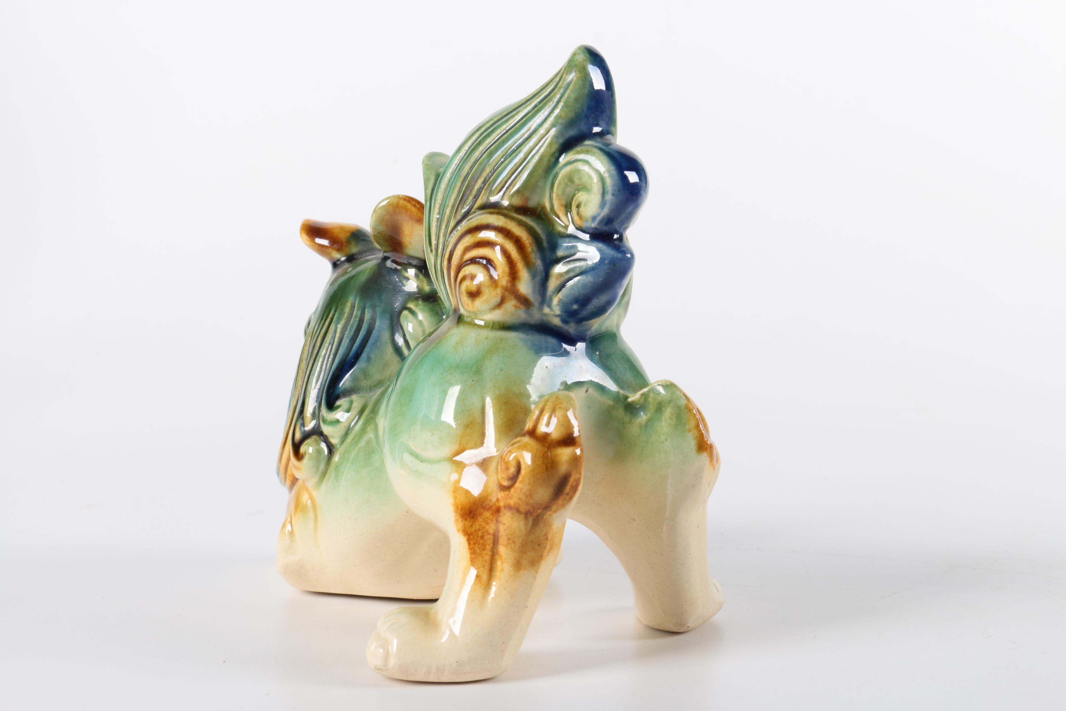 Pair of Ceramic Guardian Lions