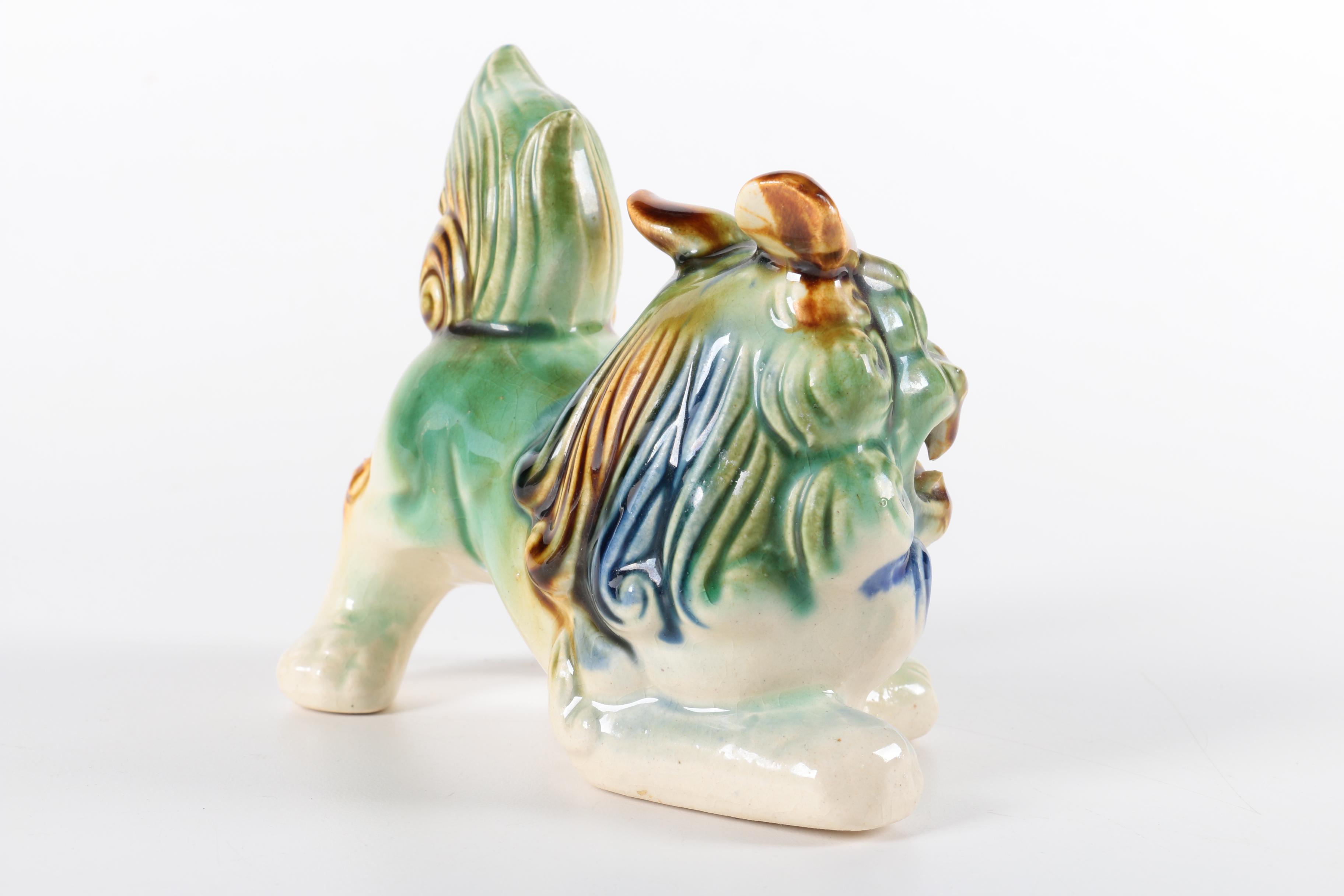 Pair of Ceramic Guardian Lions