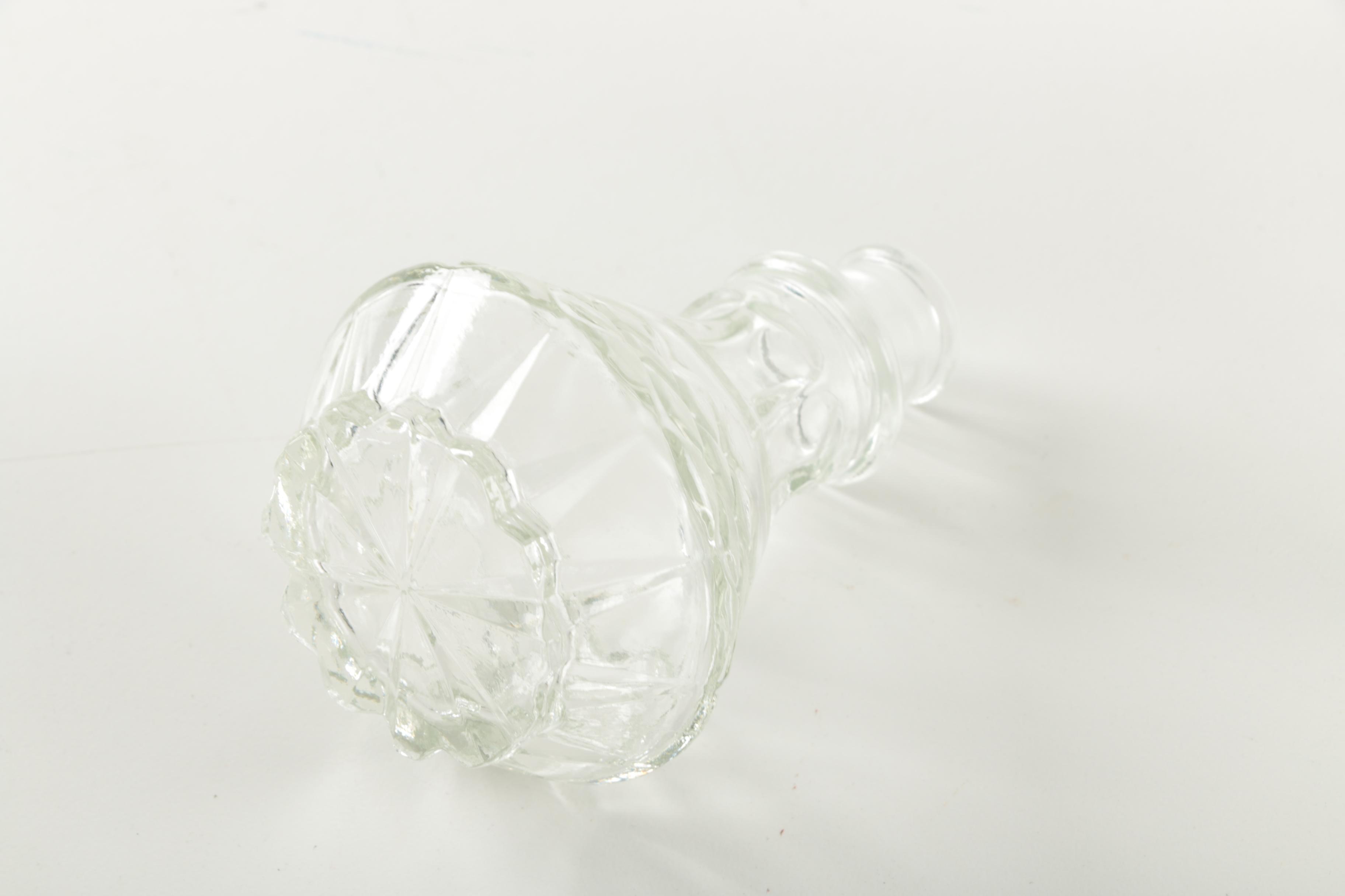 Pressed Glass Decanter