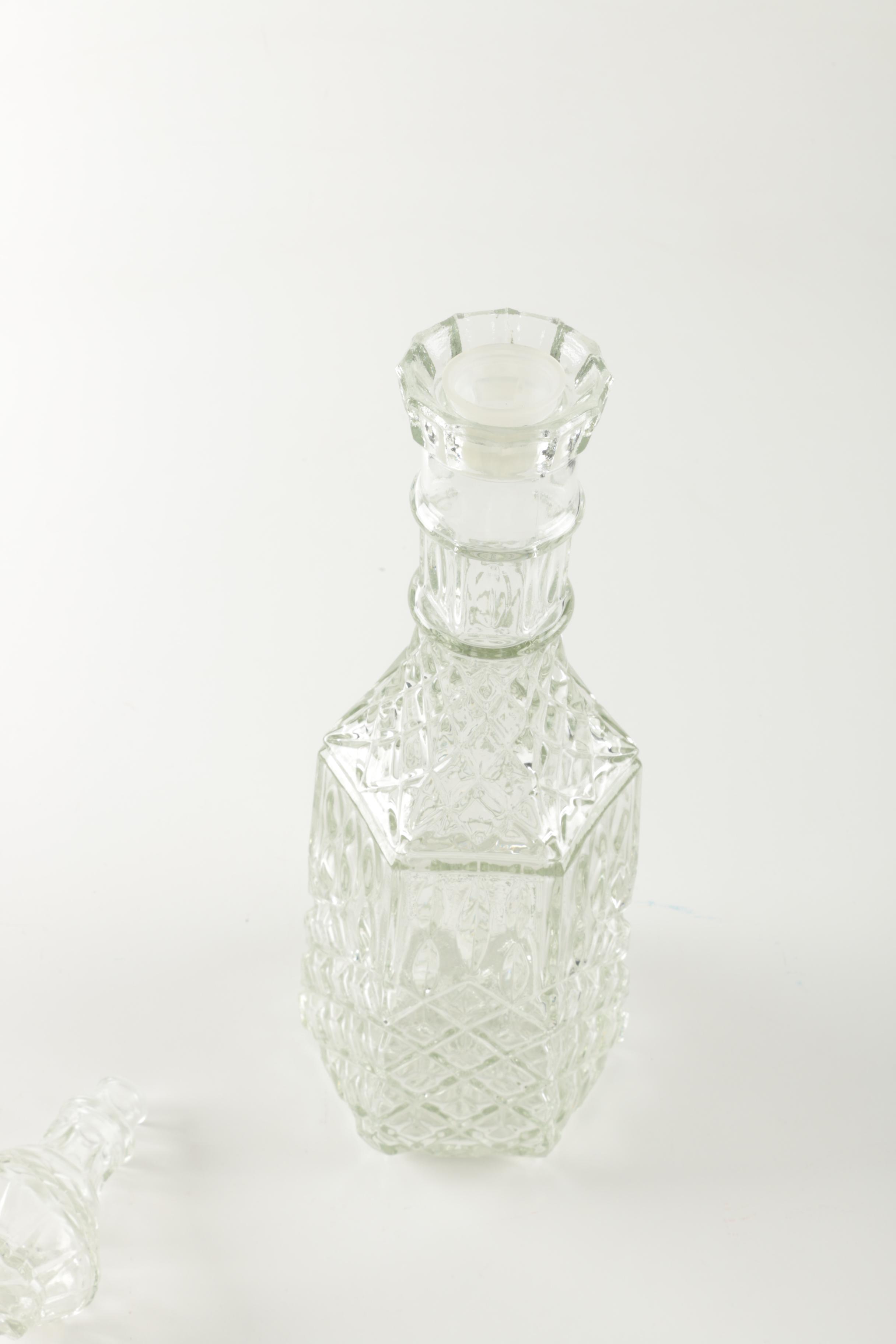 Pressed Glass Decanter