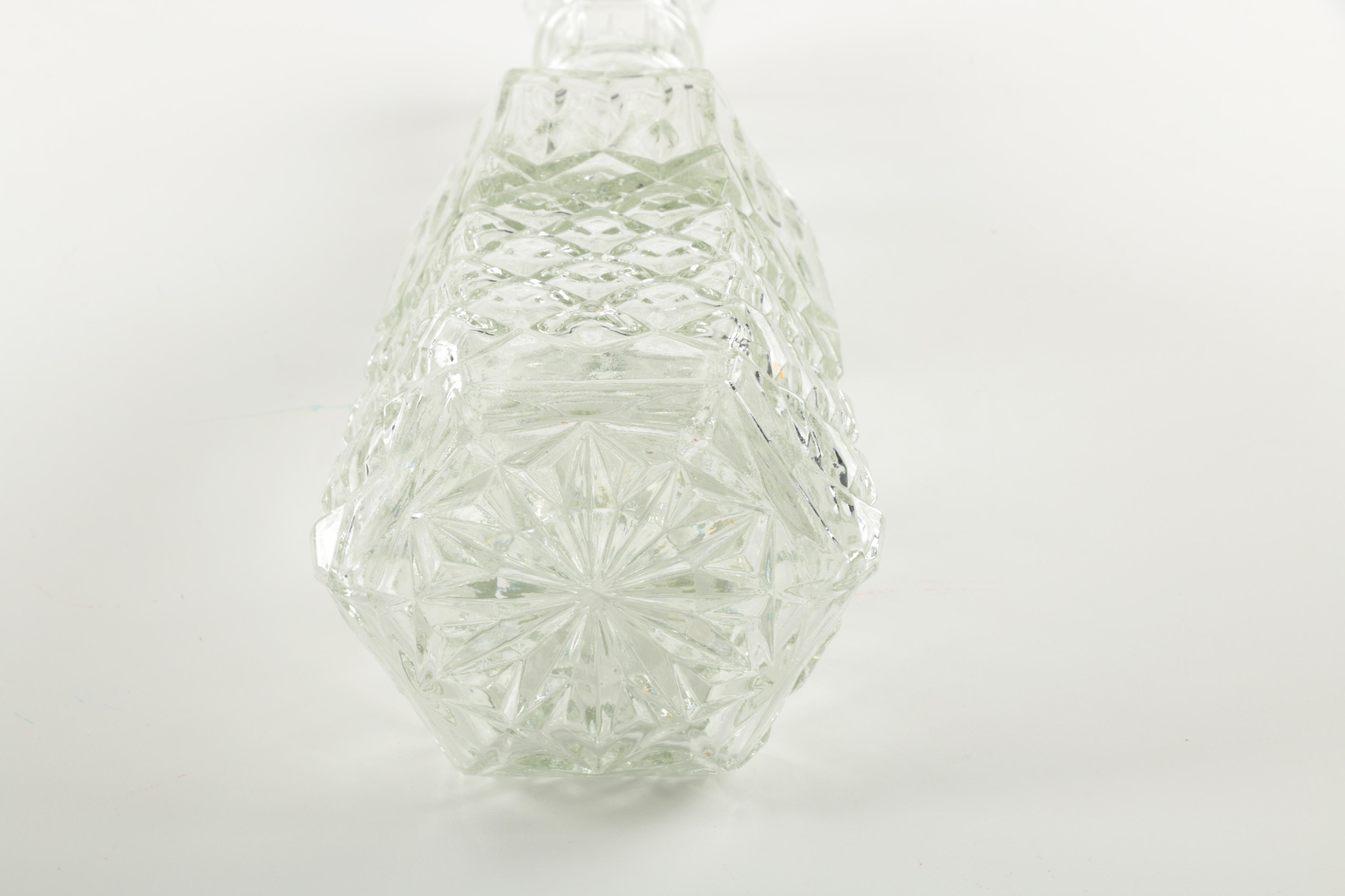 Pressed Glass Decanter