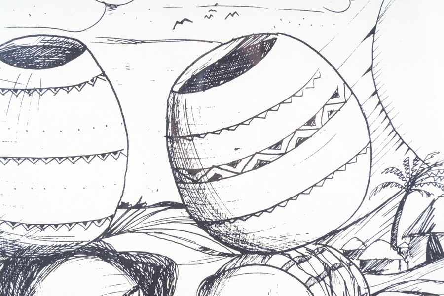 Illustration of Women Carrying Jars