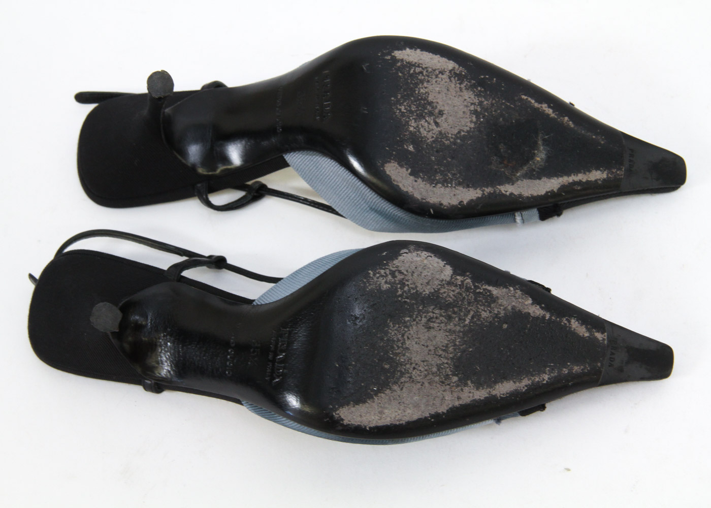 Prada Pointed Toe Slingback Heels