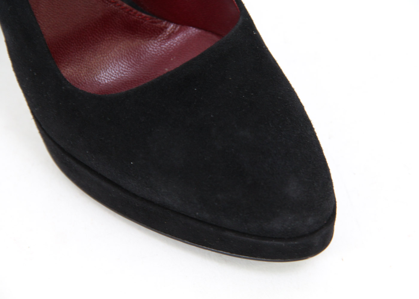 Prada Suede Slingback Platform Pumps