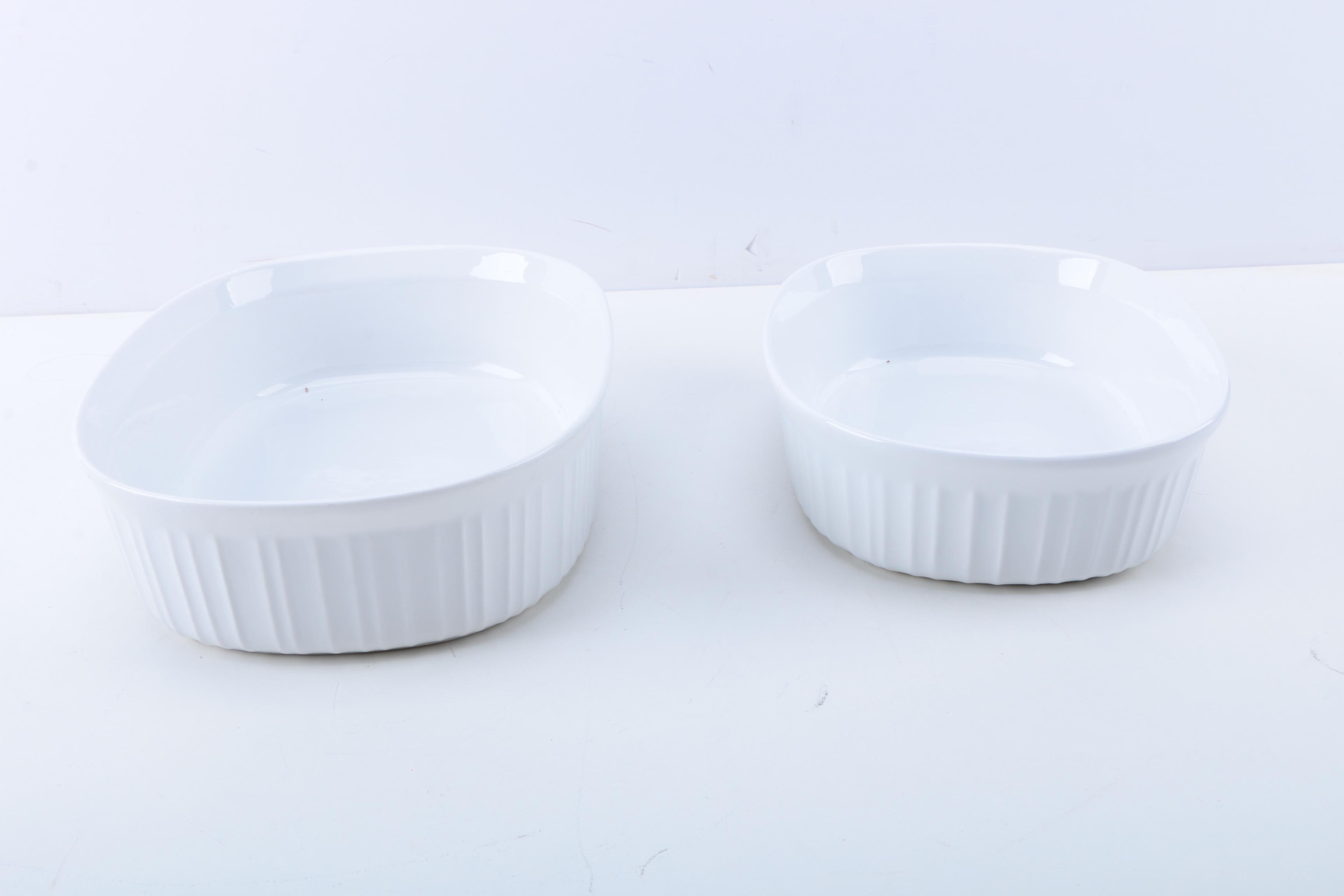 Corning Ware "French White" Casserole Dishes