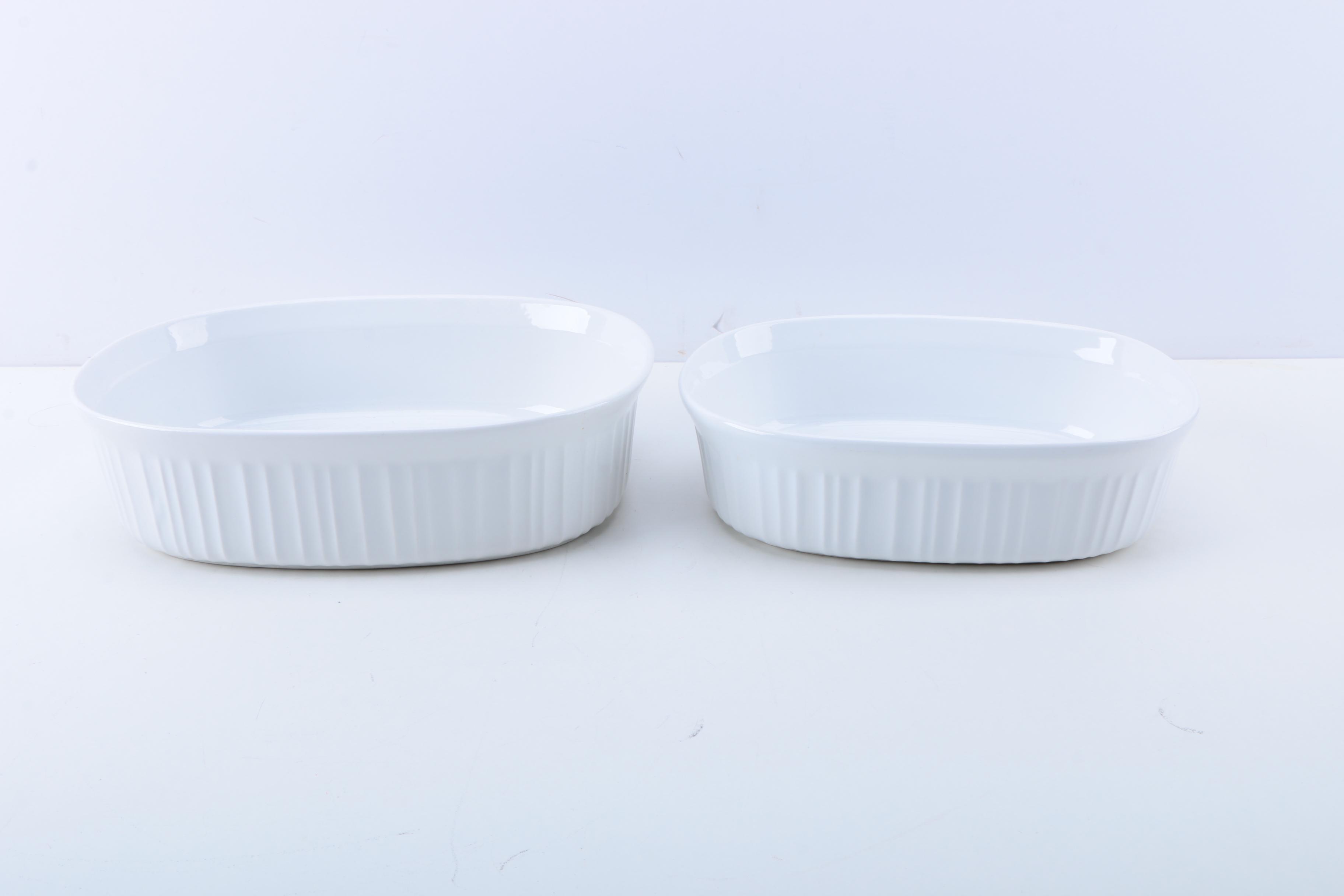 Corning Ware "French White" Casserole Dishes