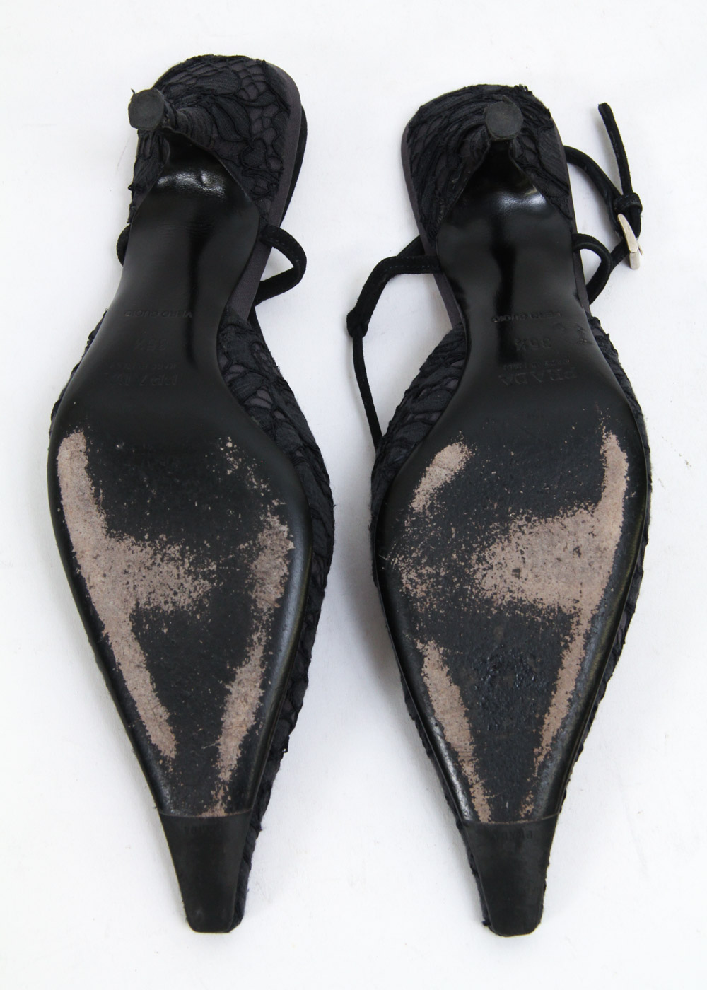 Prada Slingback Kitten Heels