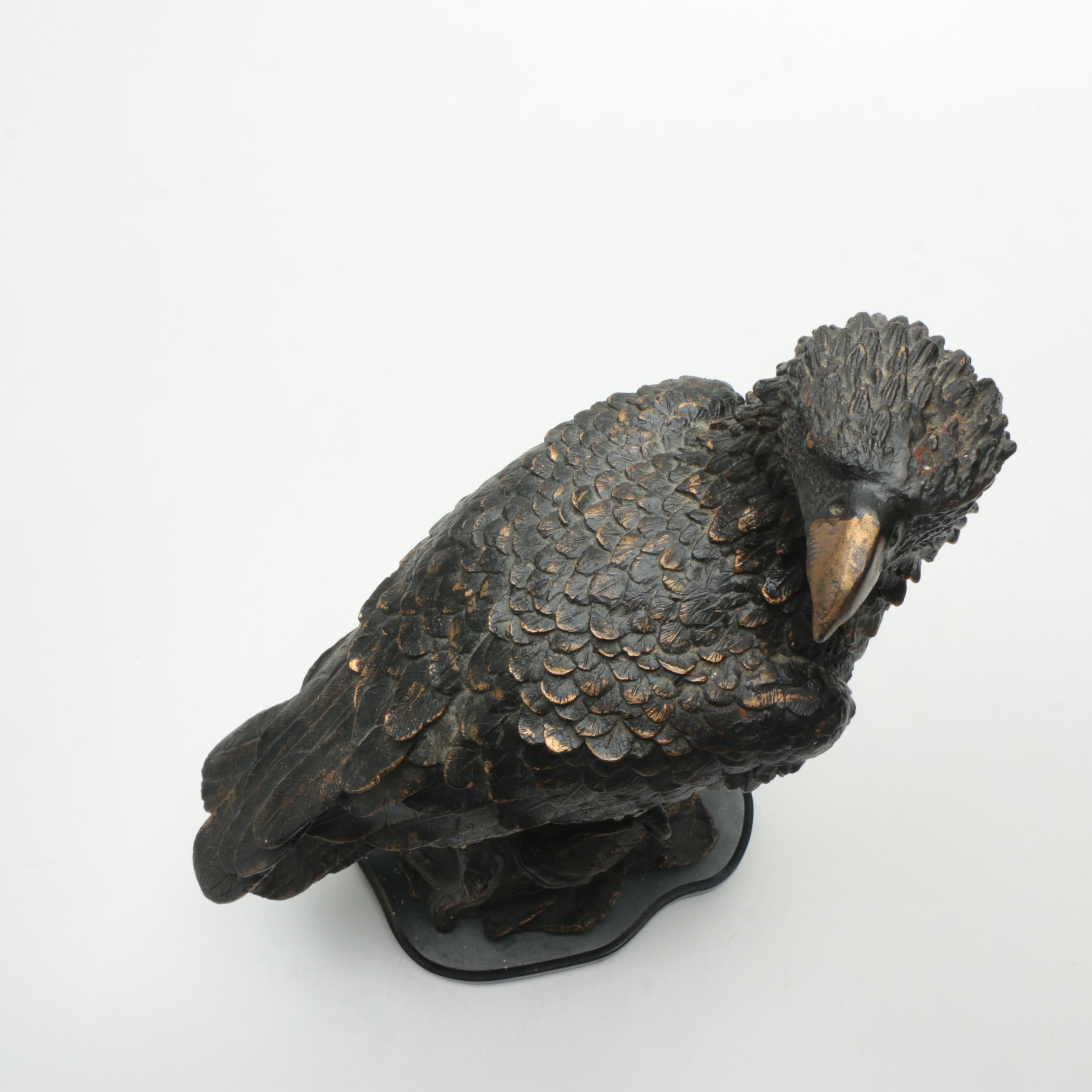 Cast Iron Eagle Sculpture
