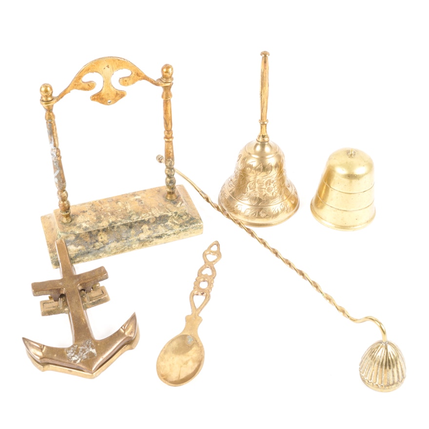 Assortment of Various Brass Decor