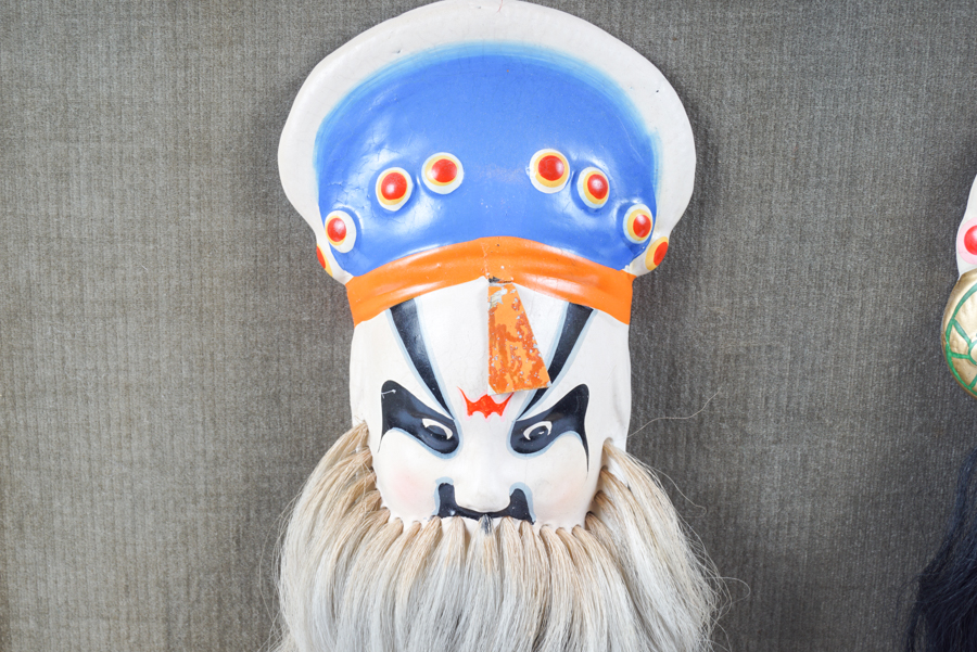 Framed Miniature Peking Opera Masks