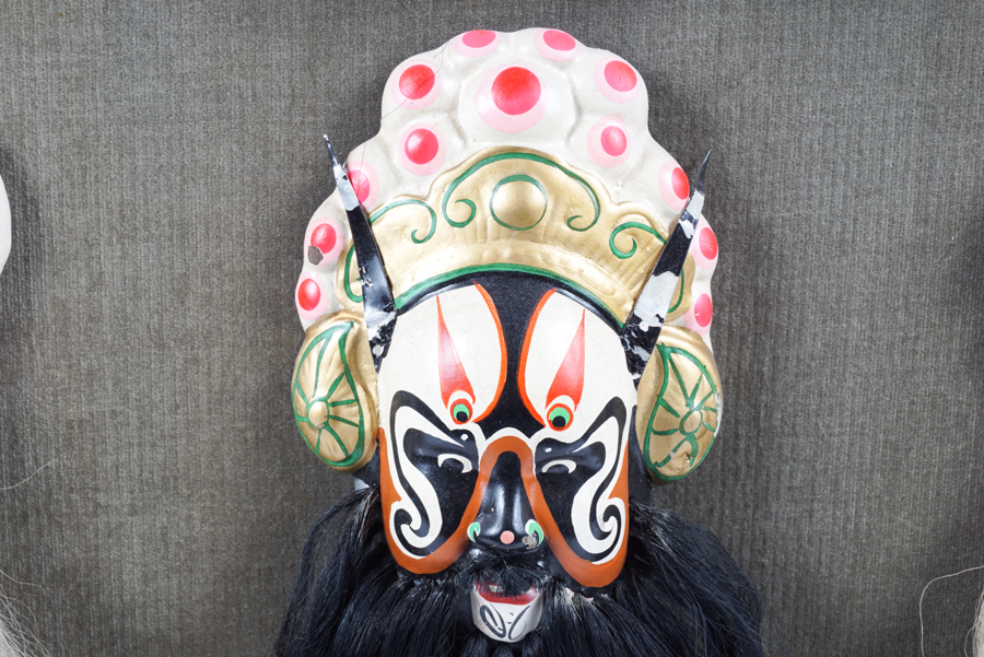 Framed Miniature Peking Opera Masks