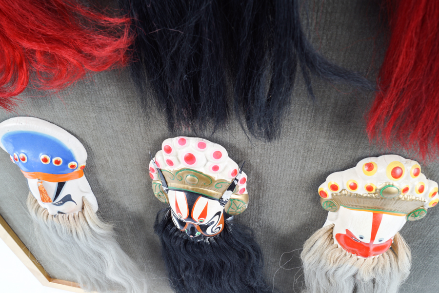 Framed Miniature Peking Opera Masks