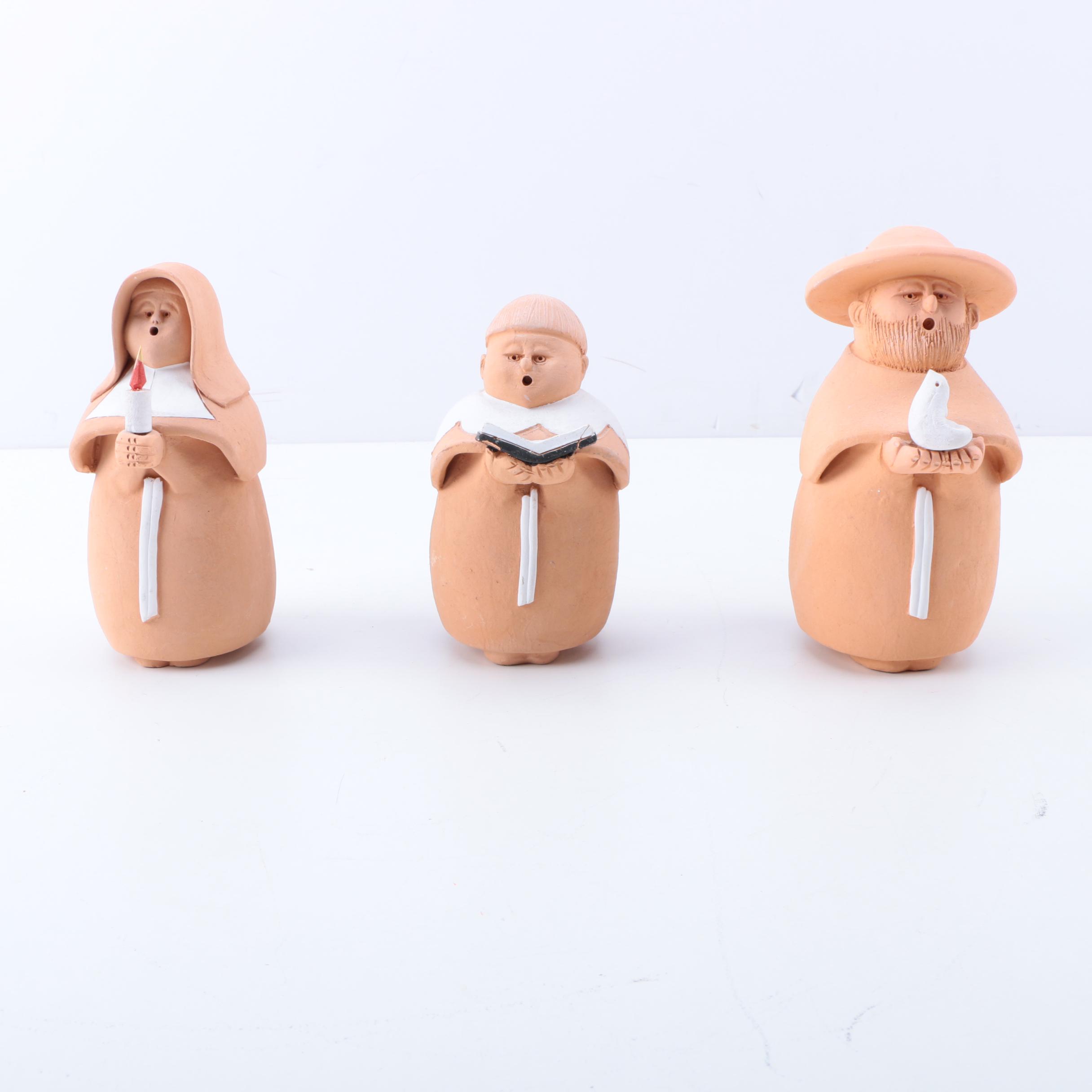 Assortment of Chilean Earthenware Figurines