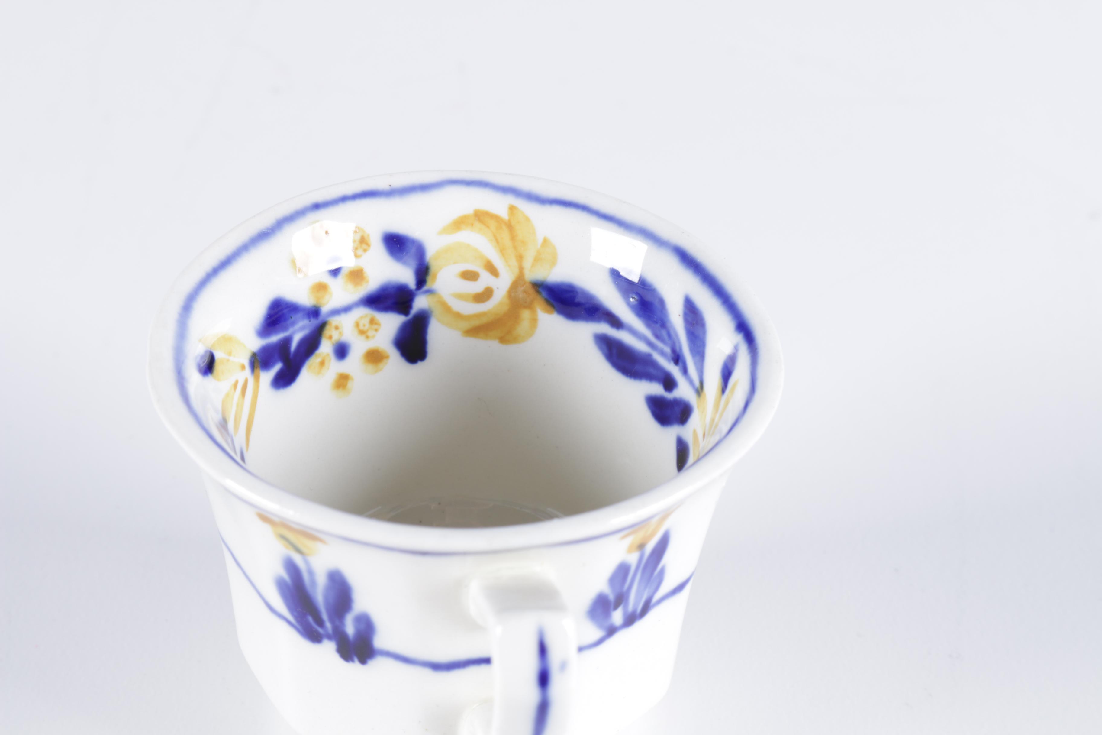 George & Sons Jones "Crescent Ivory" Teacups and Saucers