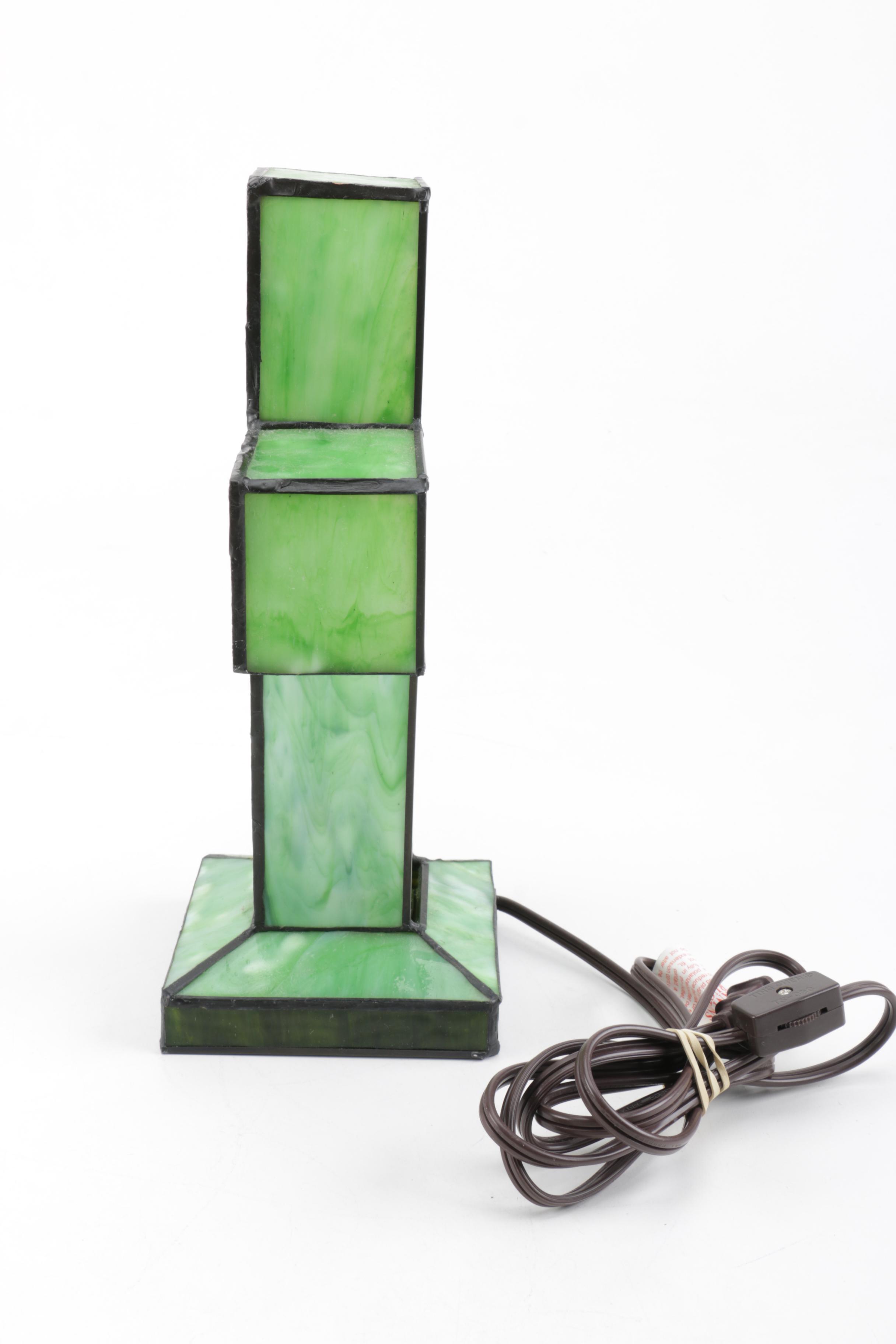 Stained Glass Cross Accent Lamp