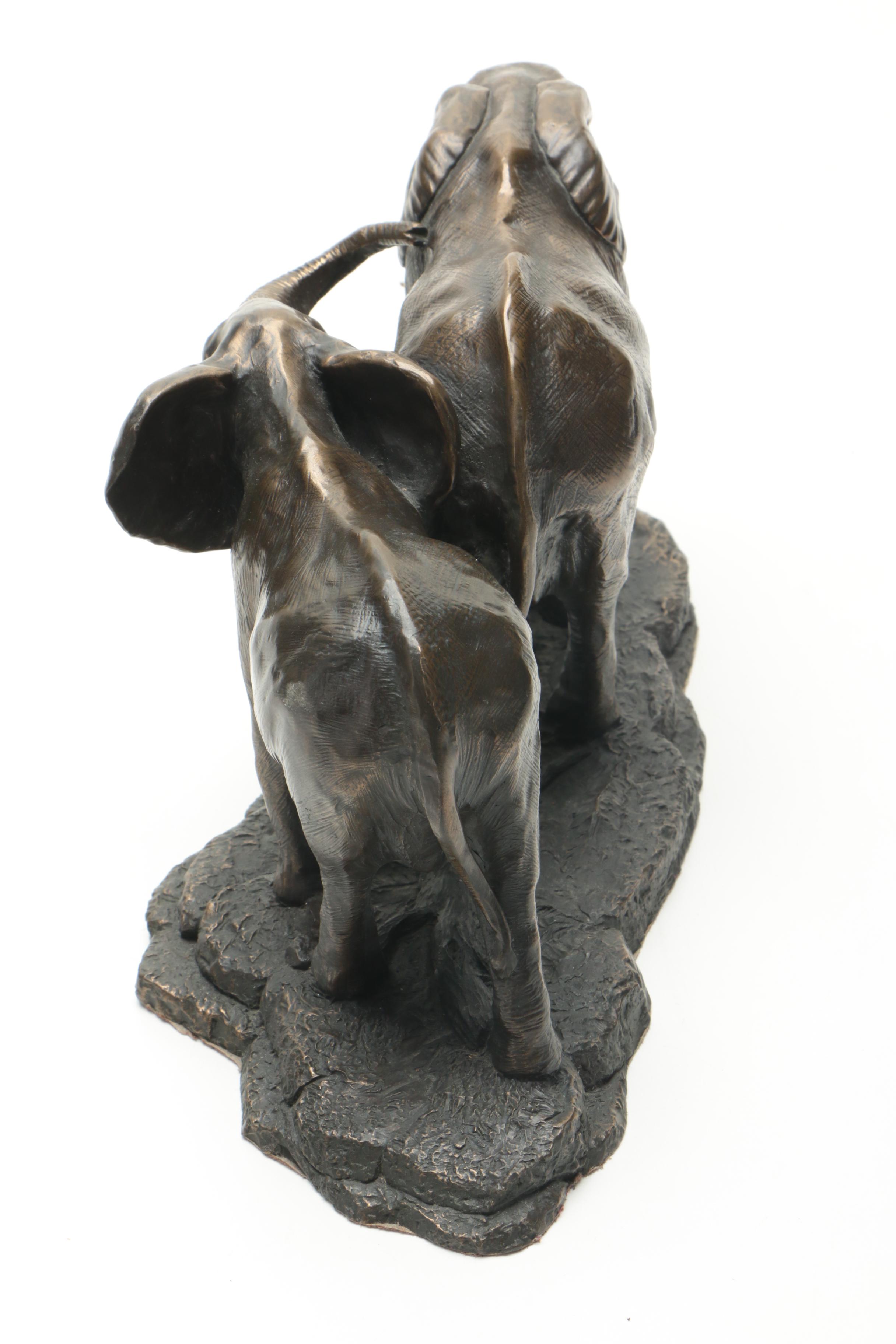 Limited Edition Bronze Elephant Sculpture