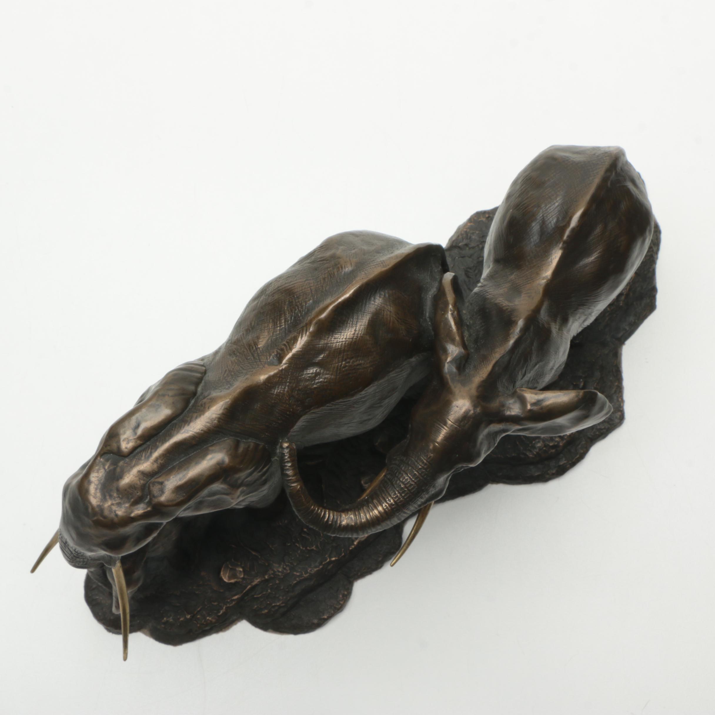 Limited Edition Bronze Elephant Sculpture