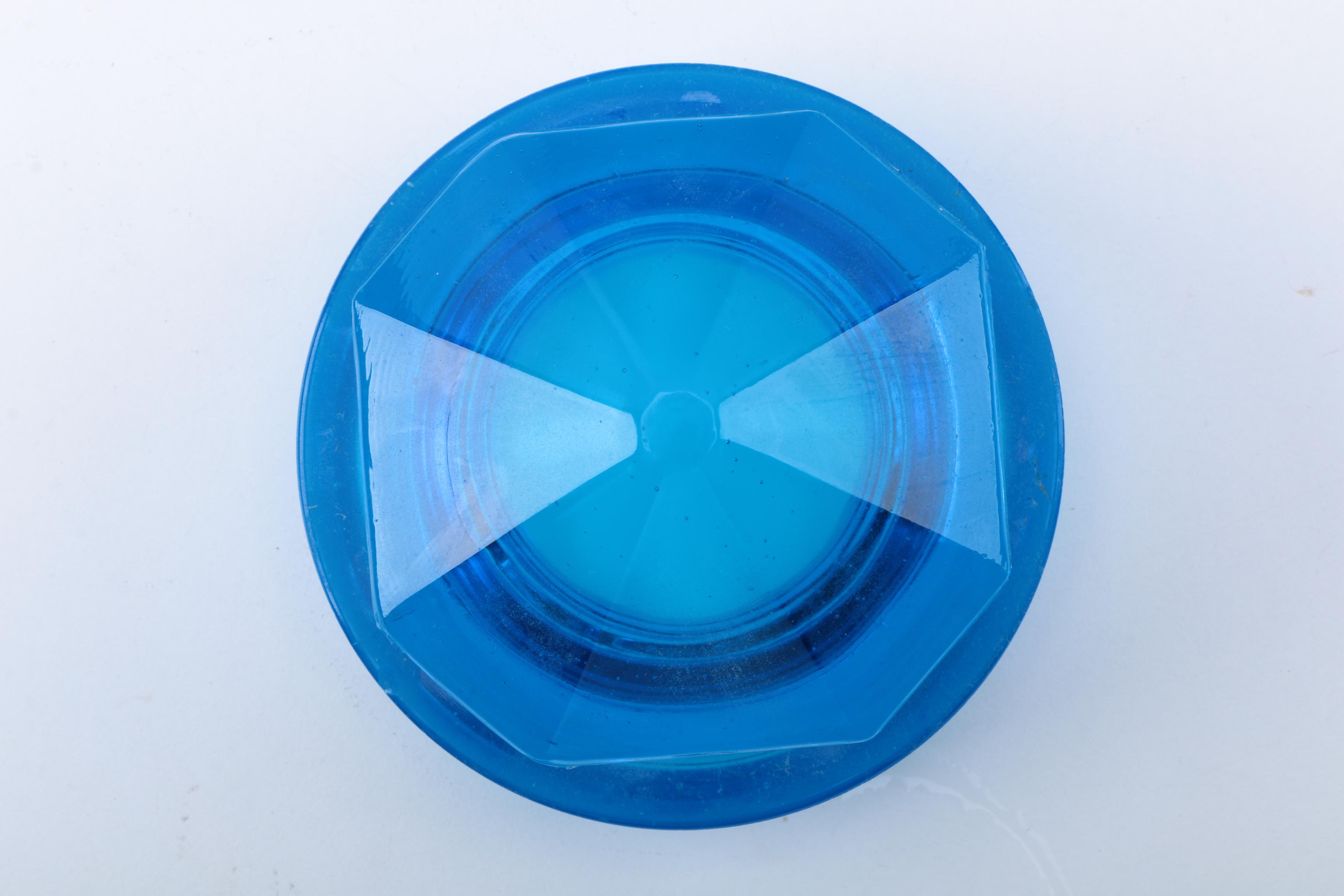 Blue Glass Canister Set