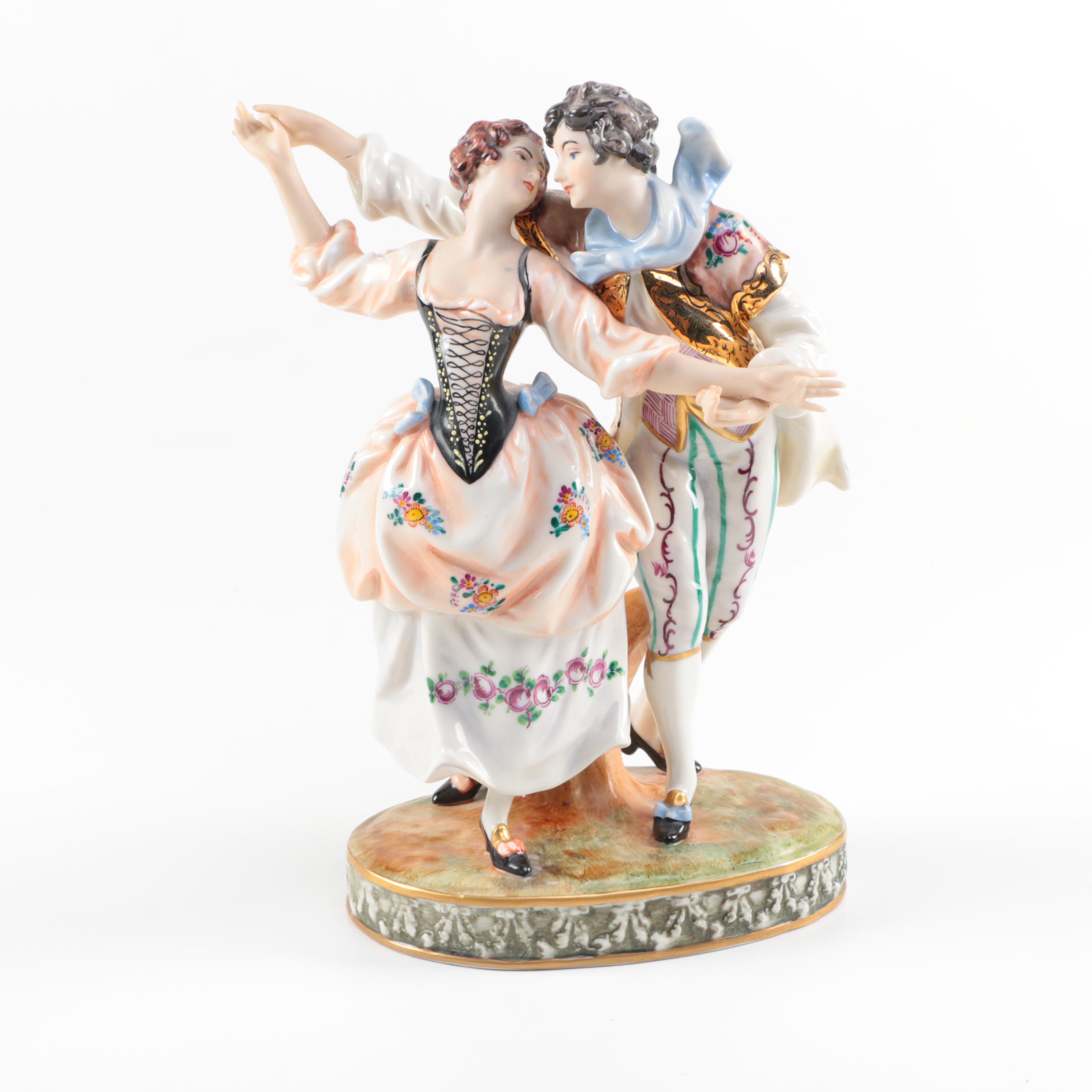 Ernst Bohne Söhne Rudolstadt  Dancing Couple Figurine