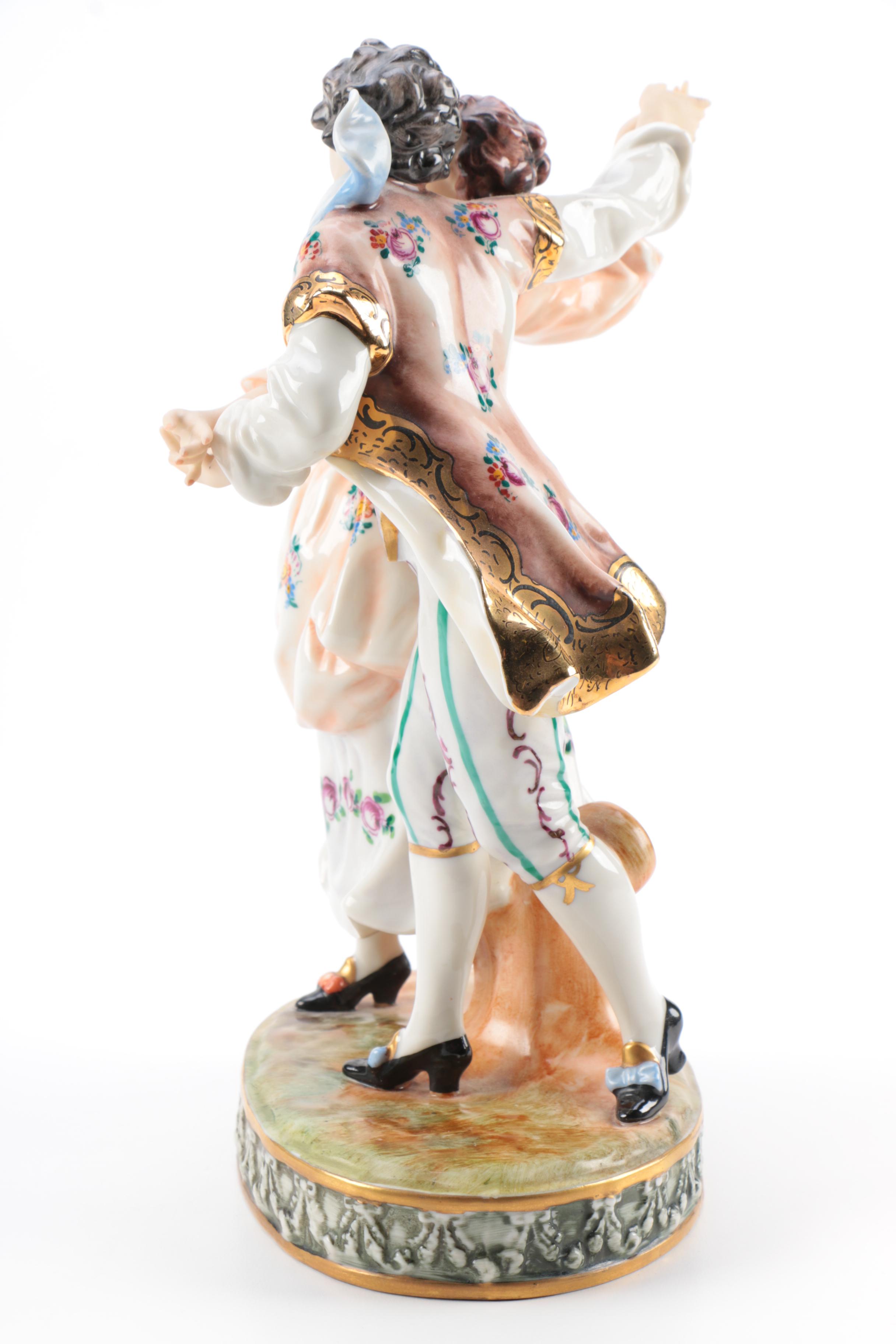 Ernst Bohne Söhne Rudolstadt  Dancing Couple Figurine